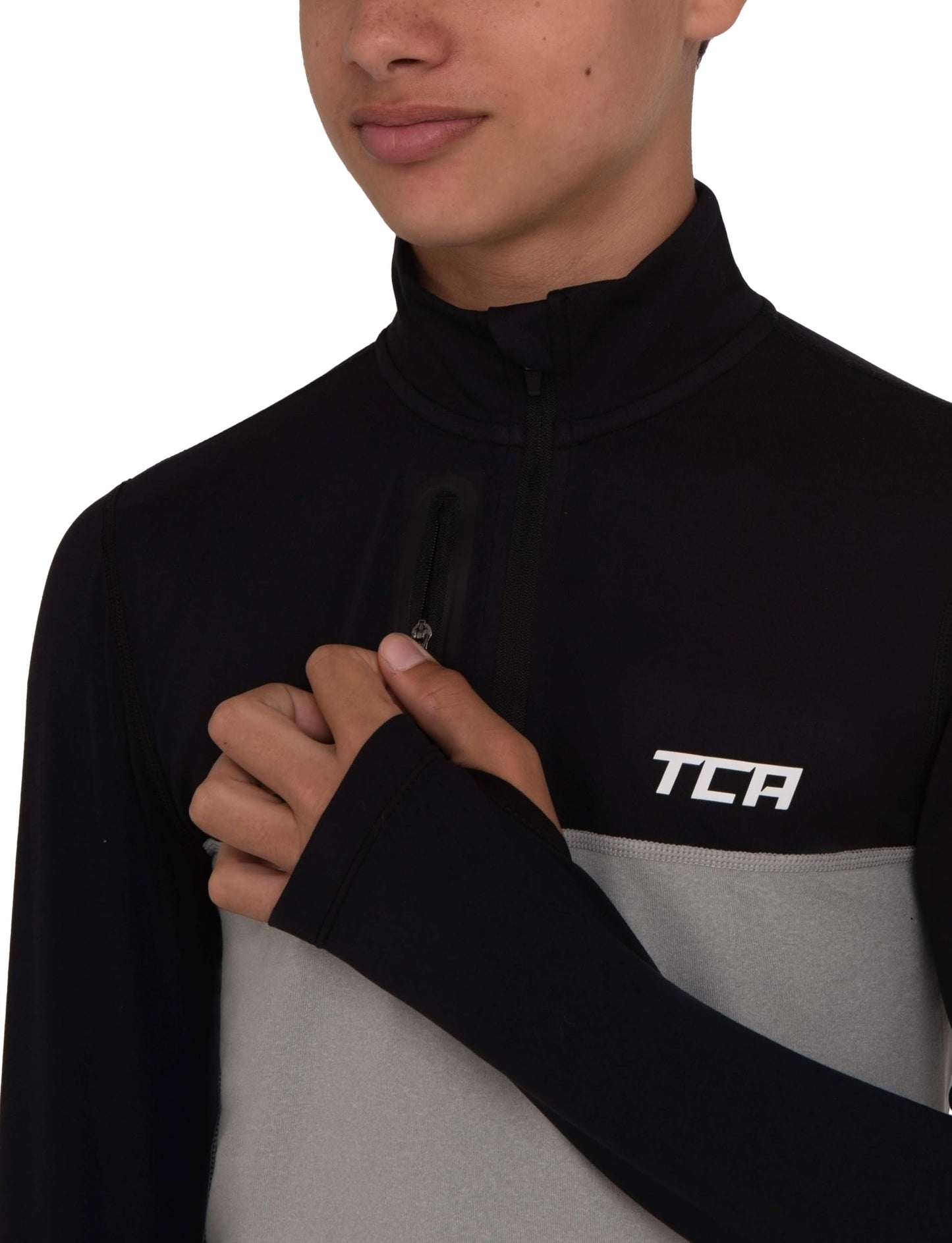 TCA Fusion Gym Tops for Boys Training Long Sleeve Running Top Boys Gym Clothes