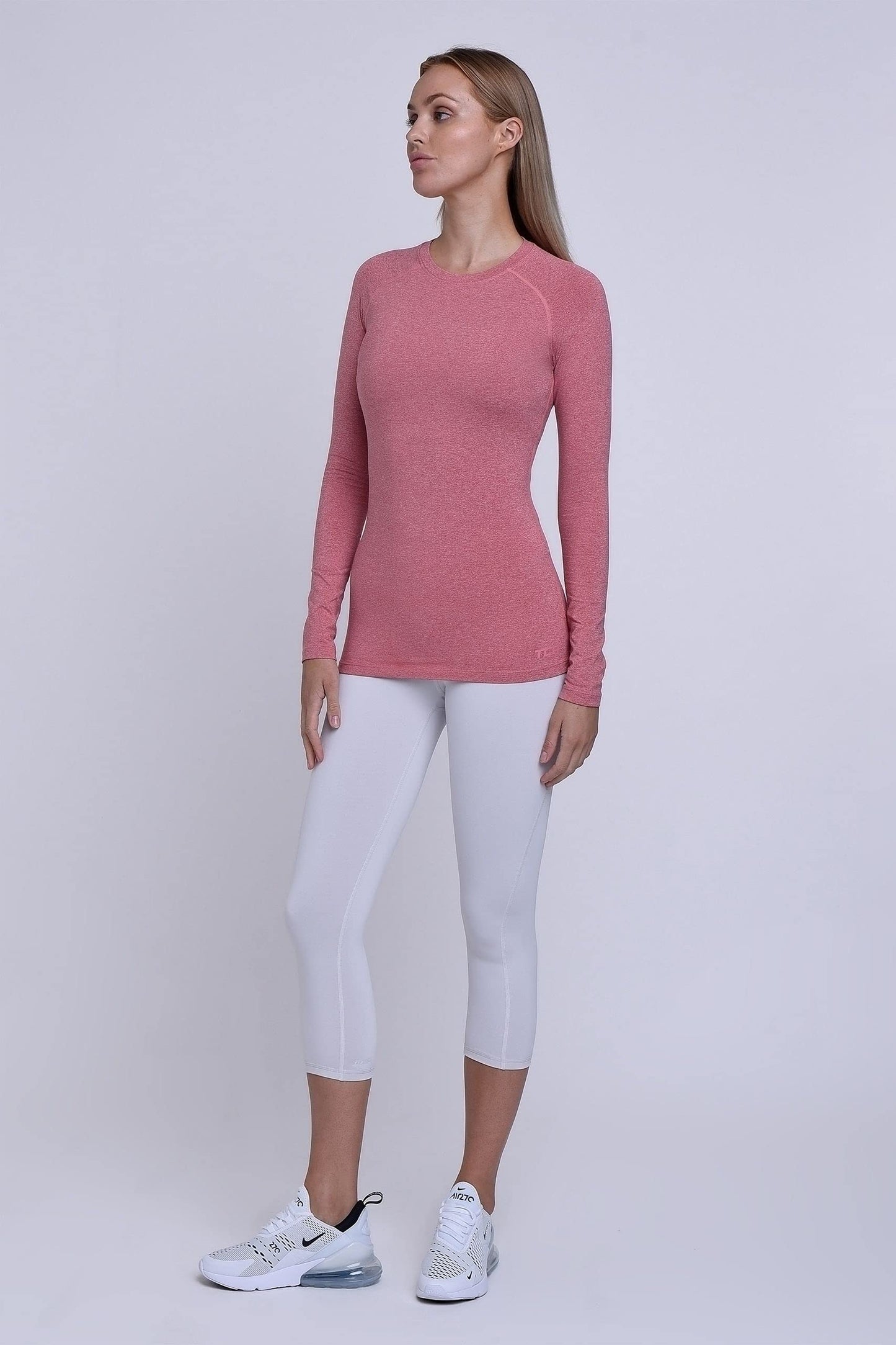 TCA Super Thermal Long Sleeve Women Running, Ski Base Layer - Compression Shirts Woman, Workout Tops for Women