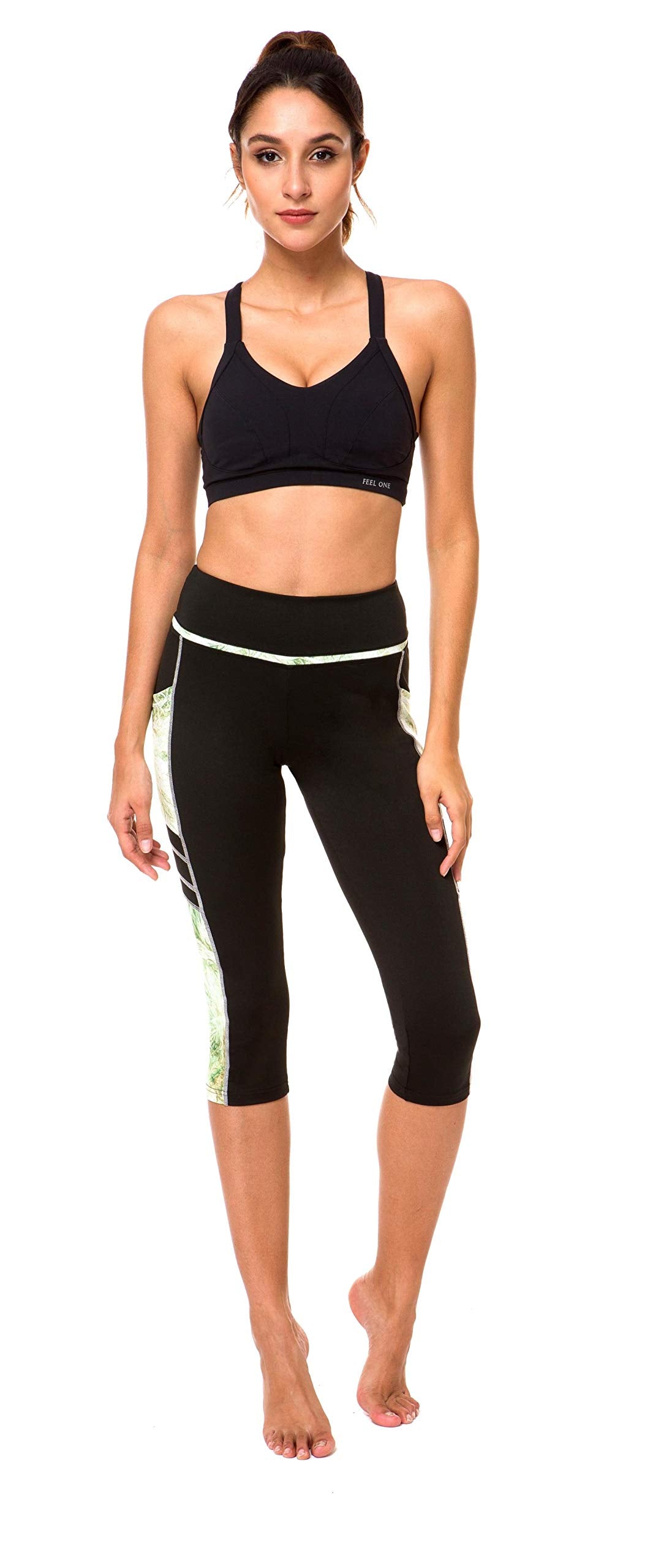 Sugar Pocket Gym Leggings for Women,Yoga Pants for Women Capri Workout Sport Exercise Cycling Leggings with Pockets