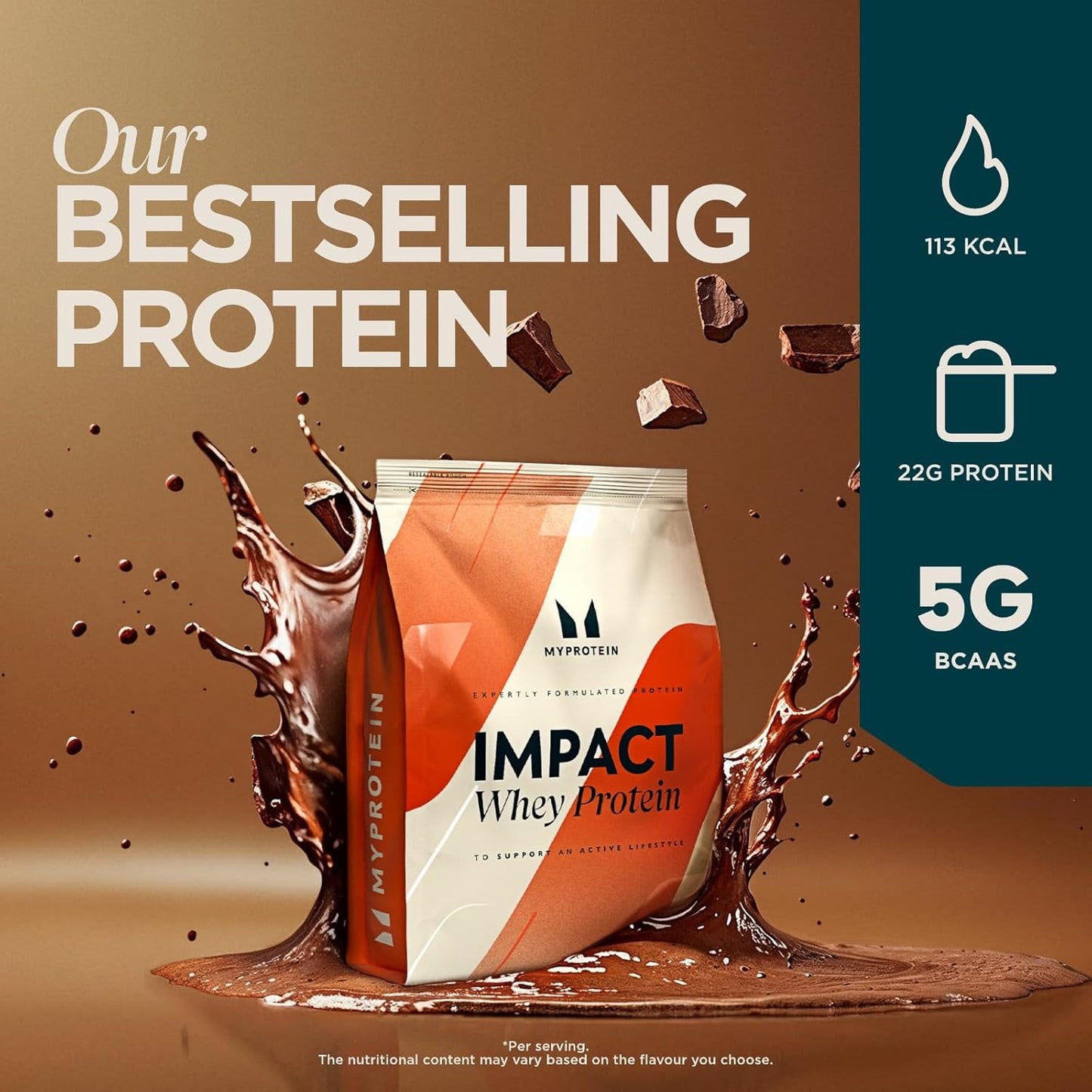 Myprotein Impact Whey Protein, 1 kg, Chocolate Smooth