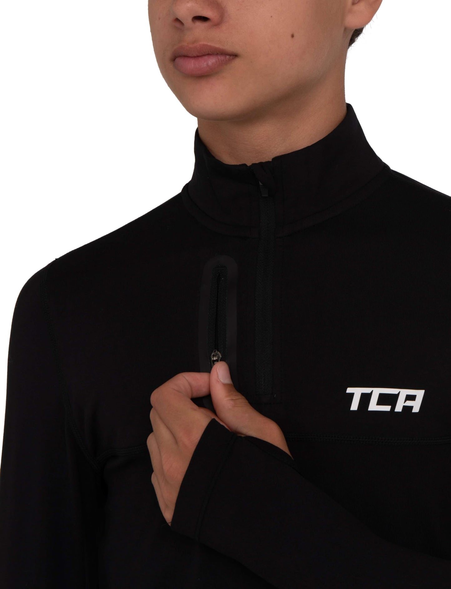 TCA Fusion Gym Tops for Boys Training Long Sleeve Running Top Boys Gym Clothes