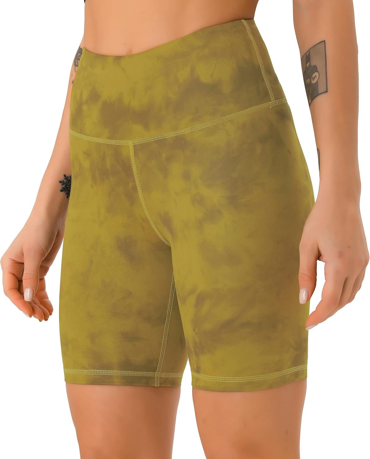 PERSIT High Waisted Women's Yoga Shorts with Pocket