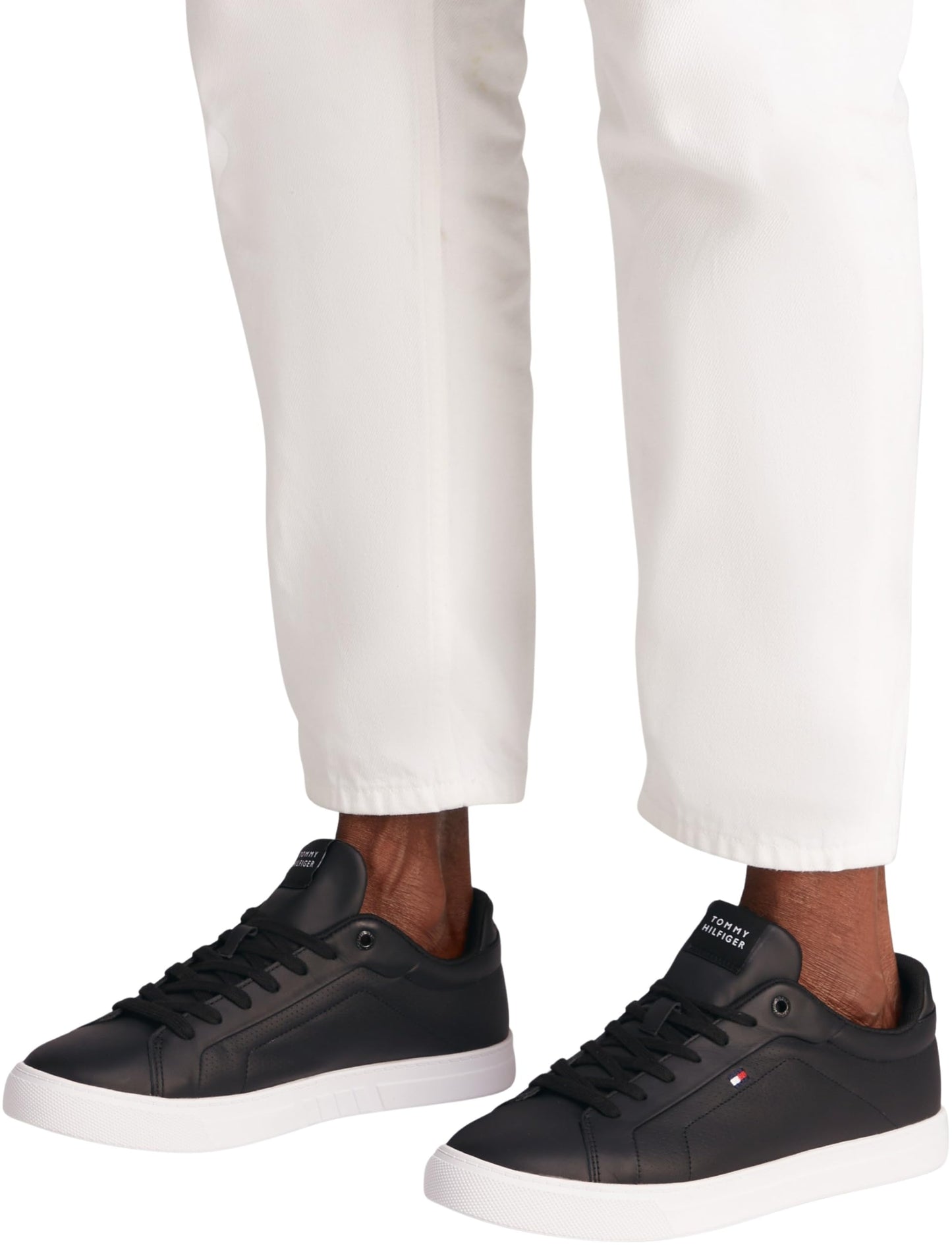 Tommy Hilfiger Men’s Icon Leather Court Trainers