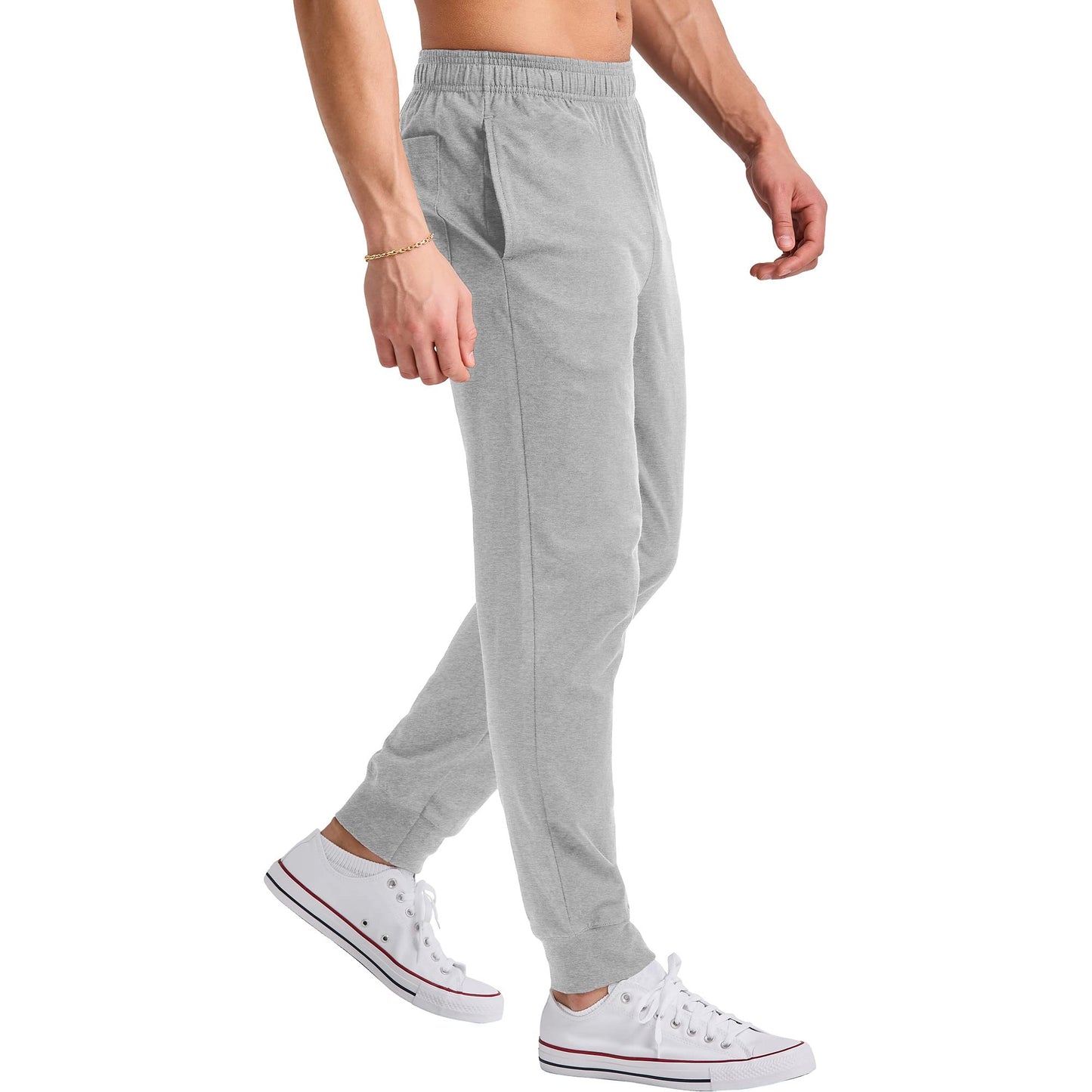Hanes Originals Cotton Joggers, Jersey Sweatpants for Men with Pockets, 30" Inseam