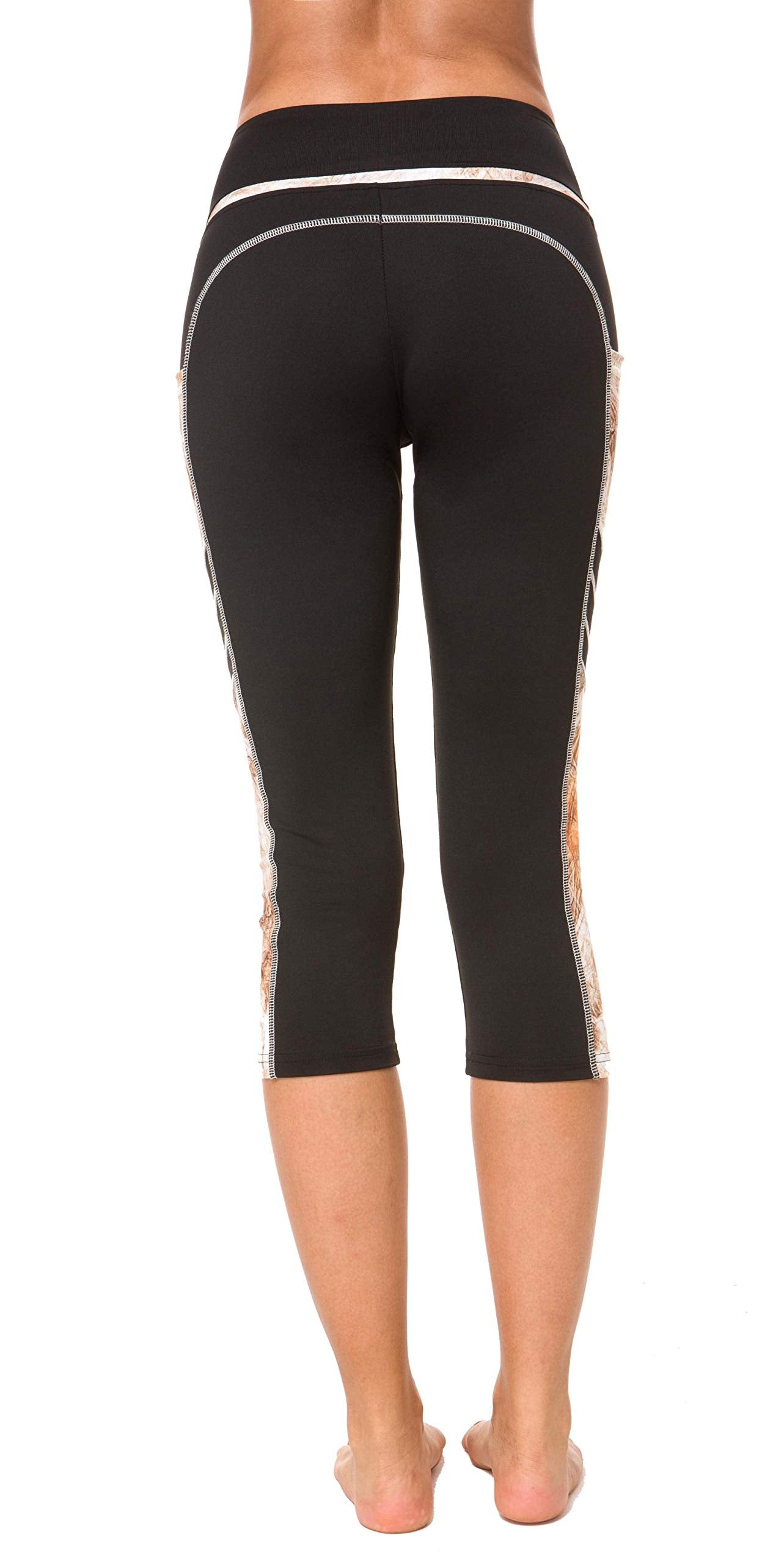 Sugar Pocket Gym Leggings for Women,Yoga Pants for Women Capri Workout Sport Exercise Cycling Leggings with Pockets