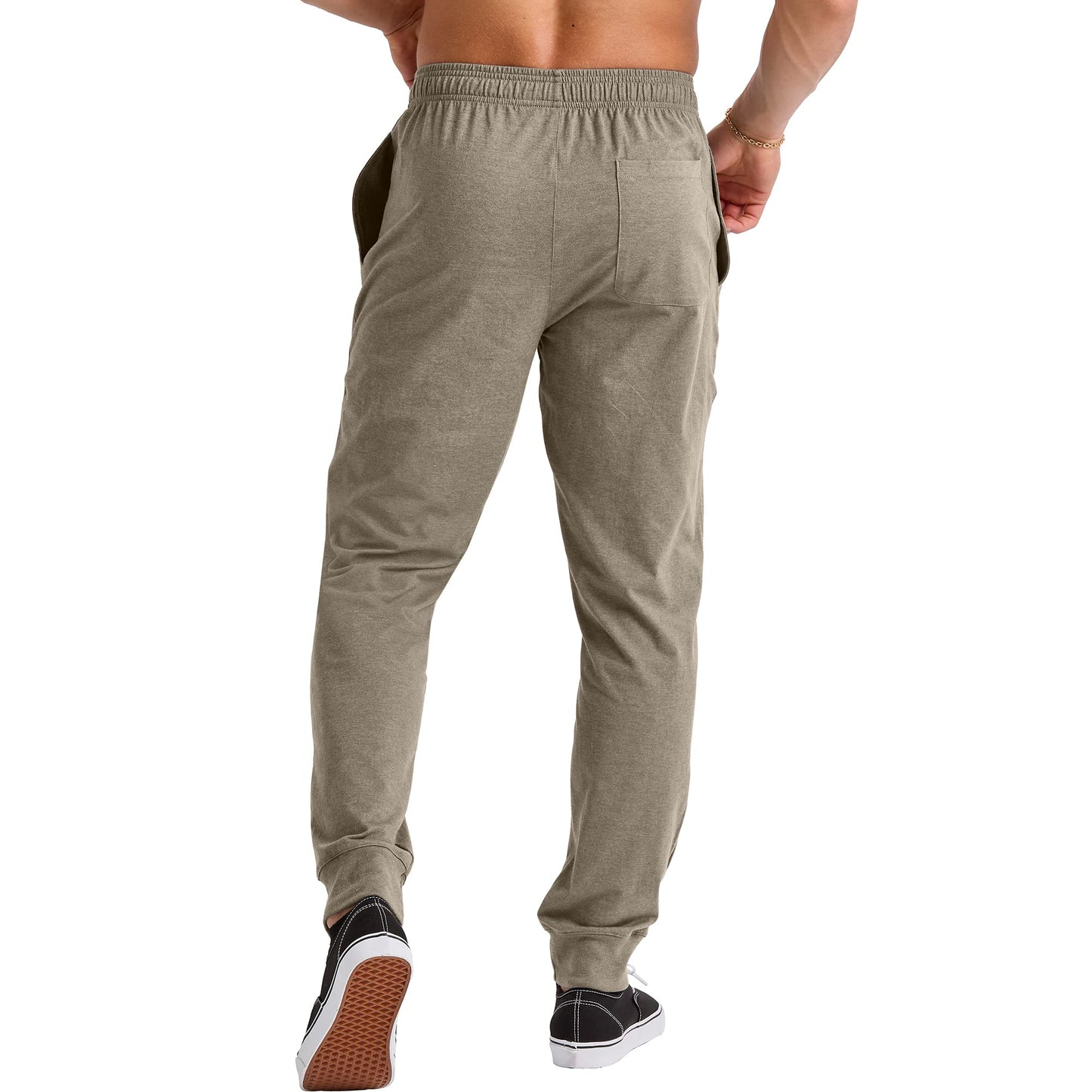 Hanes Originals Cotton Joggers, Jersey Sweatpants for Men with Pockets, 30" Inseam