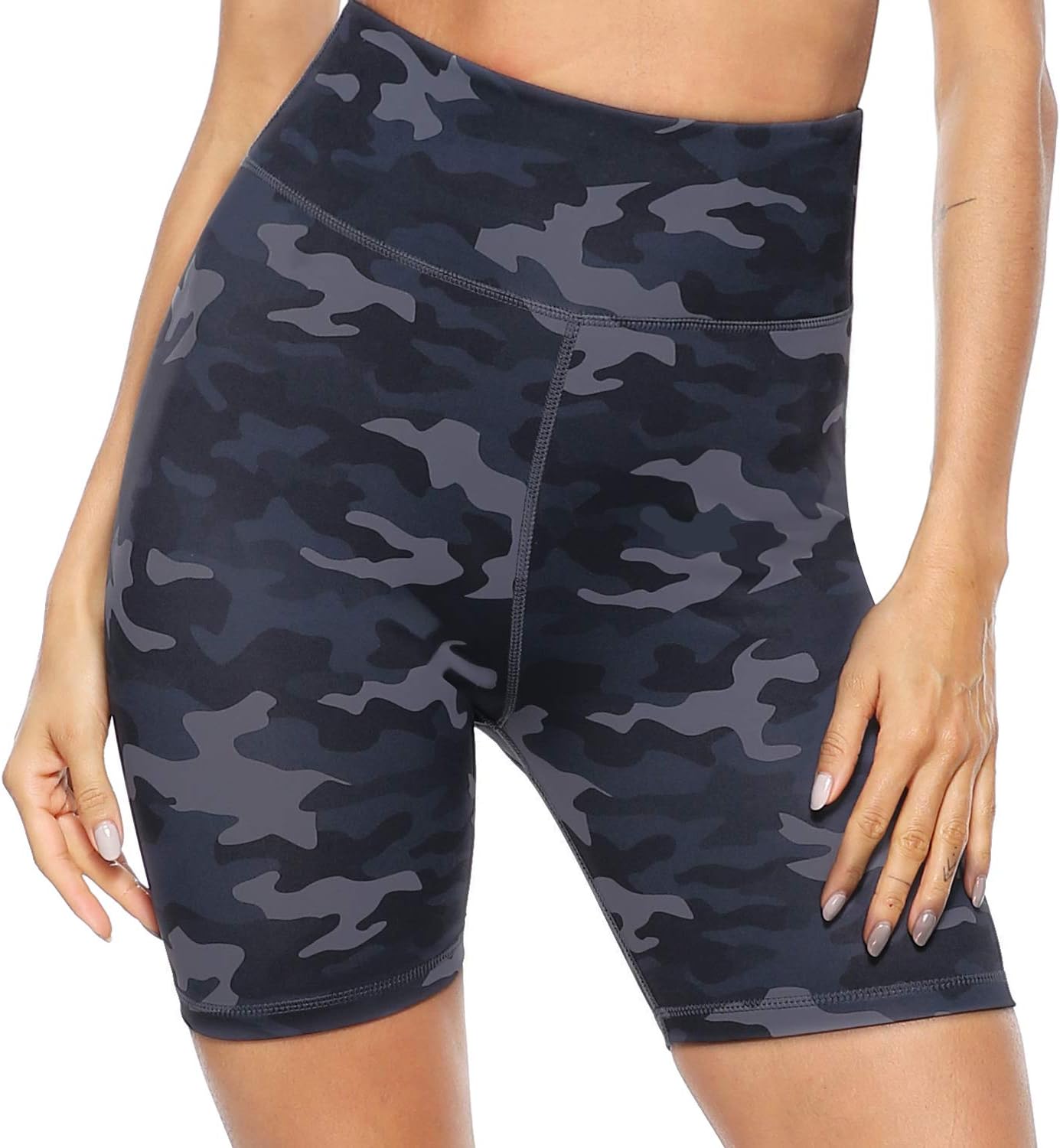 PERSIT High Waisted Women's Yoga Shorts with Pocket