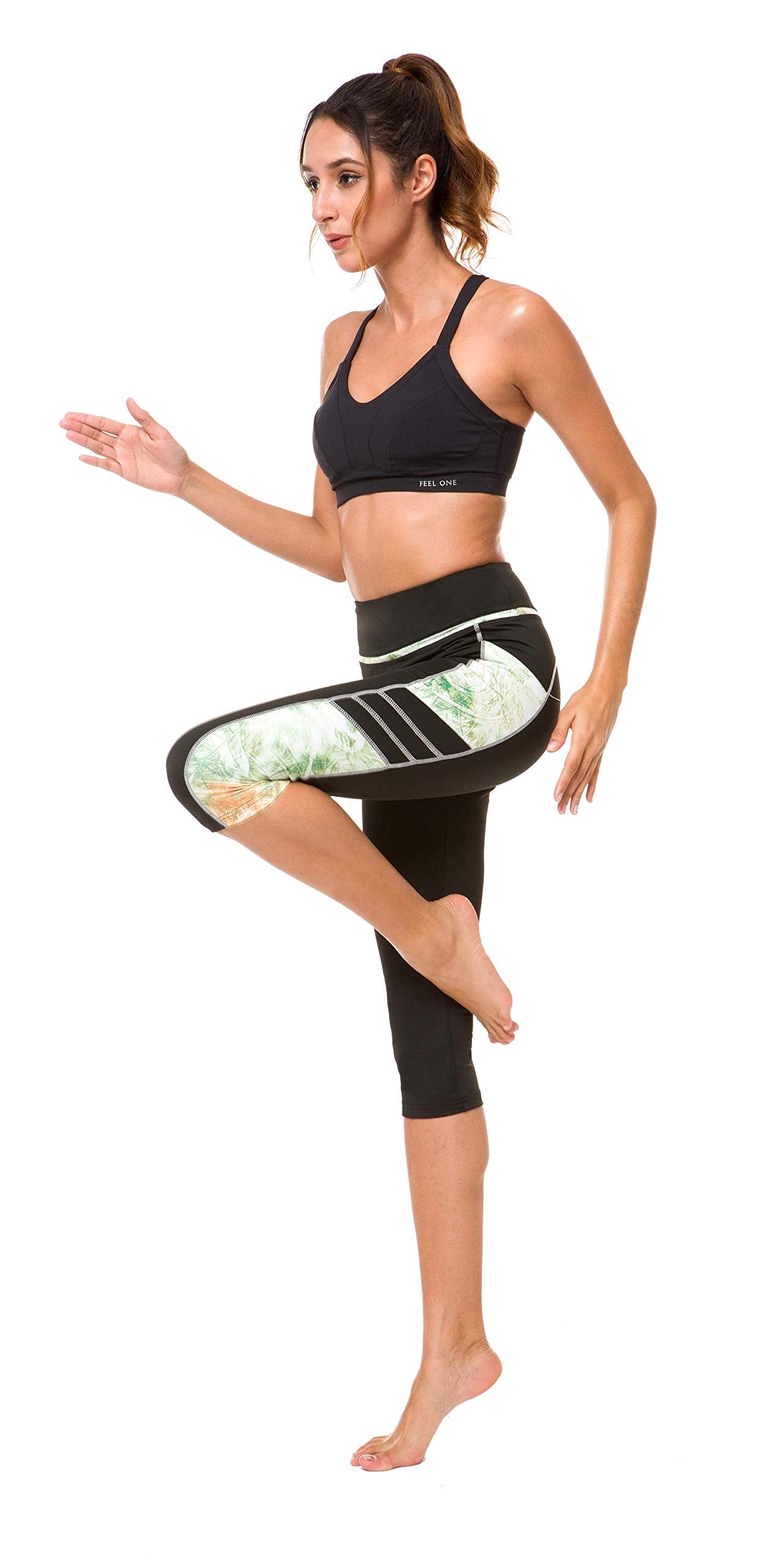 Sugar Pocket Gym Leggings for Women,Yoga Pants for Women Capri Workout Sport Exercise Cycling Leggings with Pockets