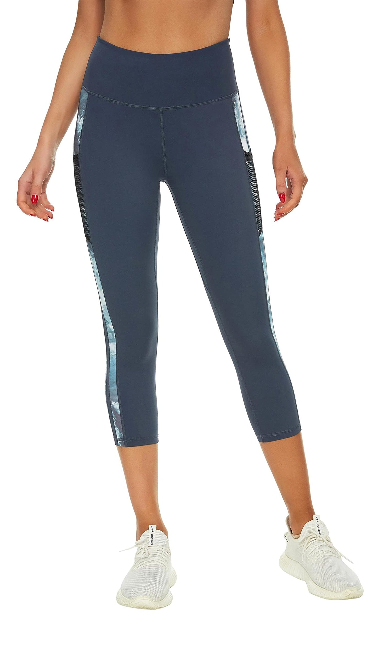 Sugar Pocket Gym Leggings for Women,Yoga Pants for Women Capri Workout Sport Exercise Cycling Leggings with Pockets