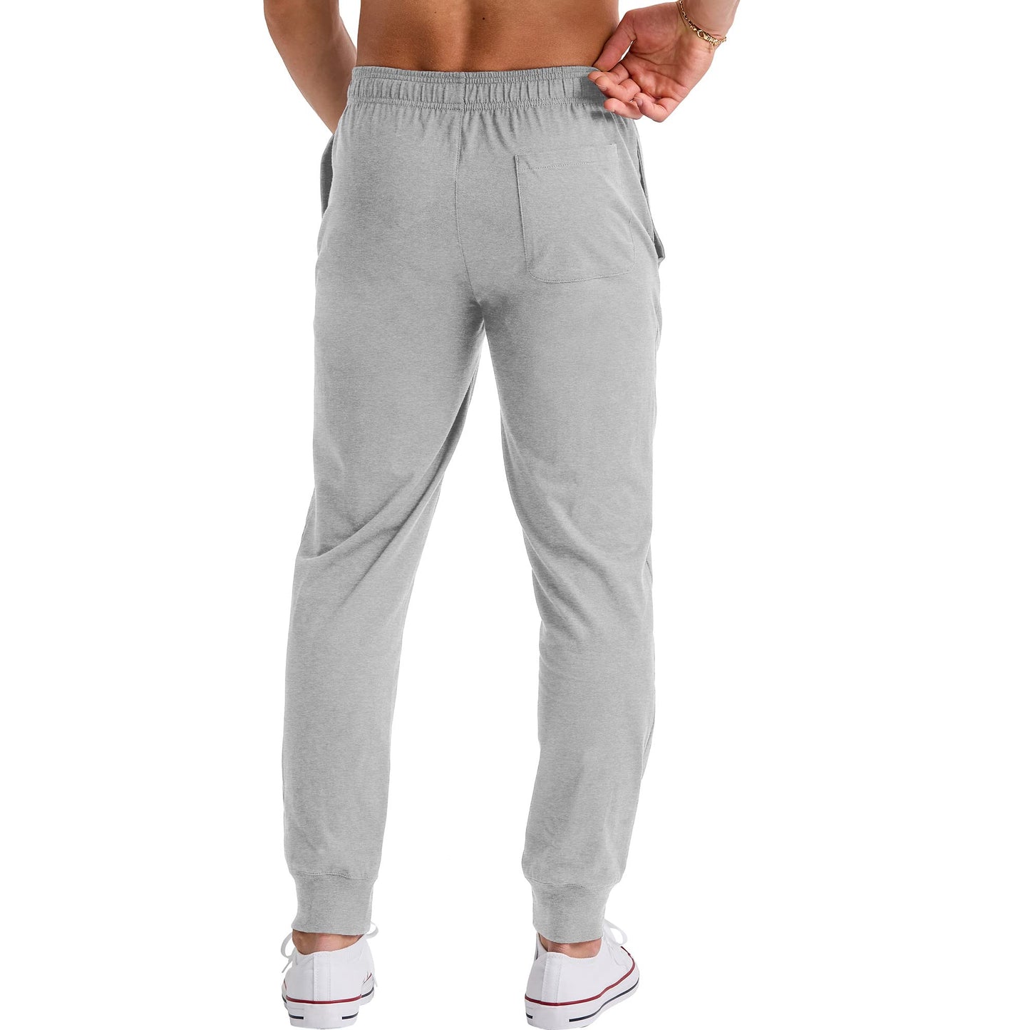 Hanes Originals Cotton Joggers, Jersey Sweatpants for Men with Pockets, 30" Inseam
