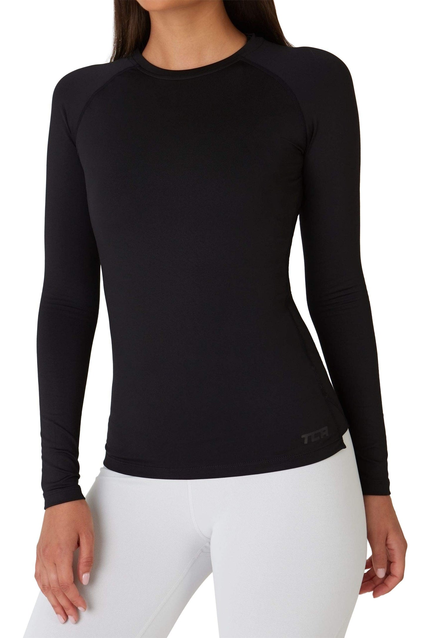 TCA Super Thermal Long Sleeve Women Running, Ski Base Layer - Compression Shirts Woman, Workout Tops for Women