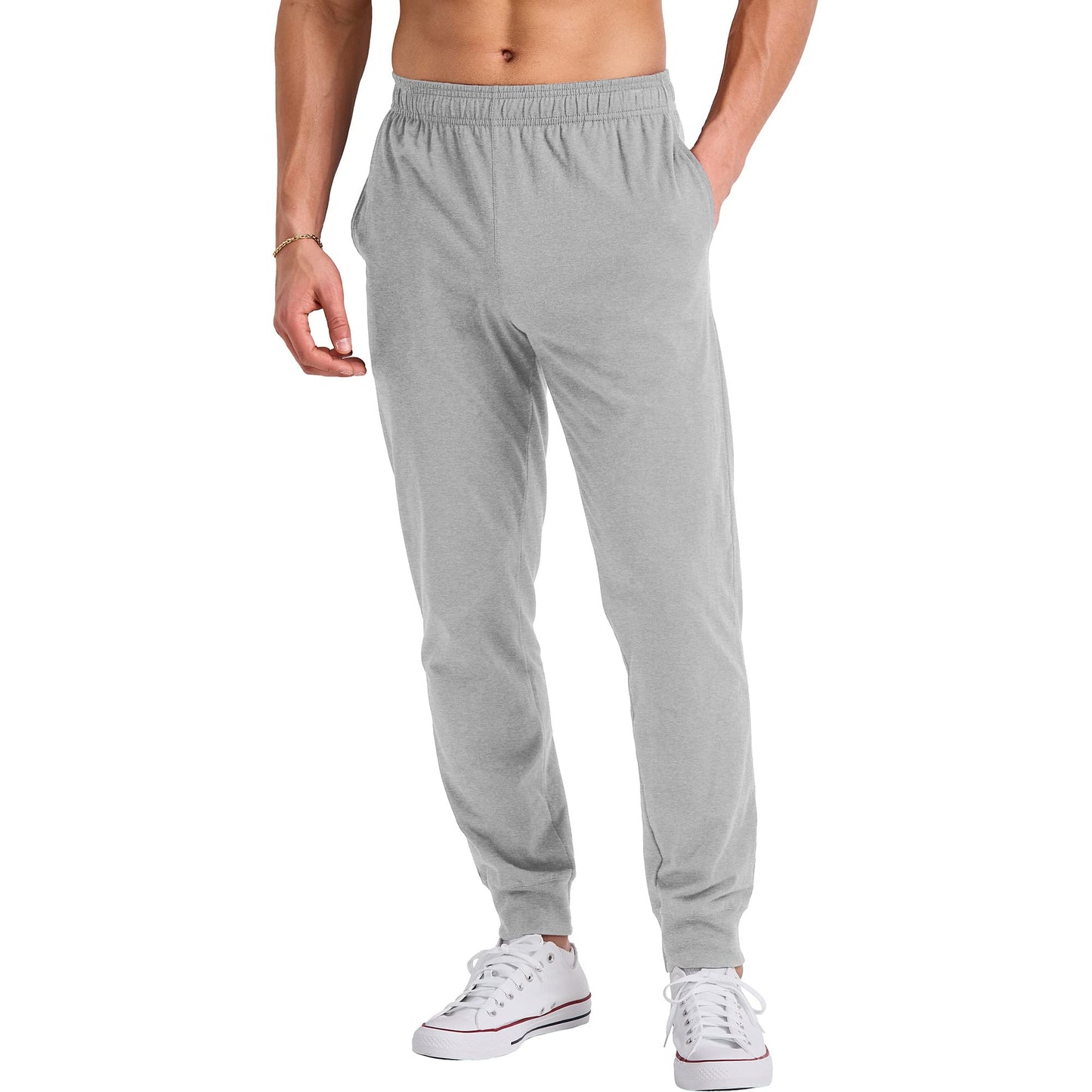 Hanes Originals Cotton Joggers, Jersey Sweatpants for Men with Pockets, 30" Inseam