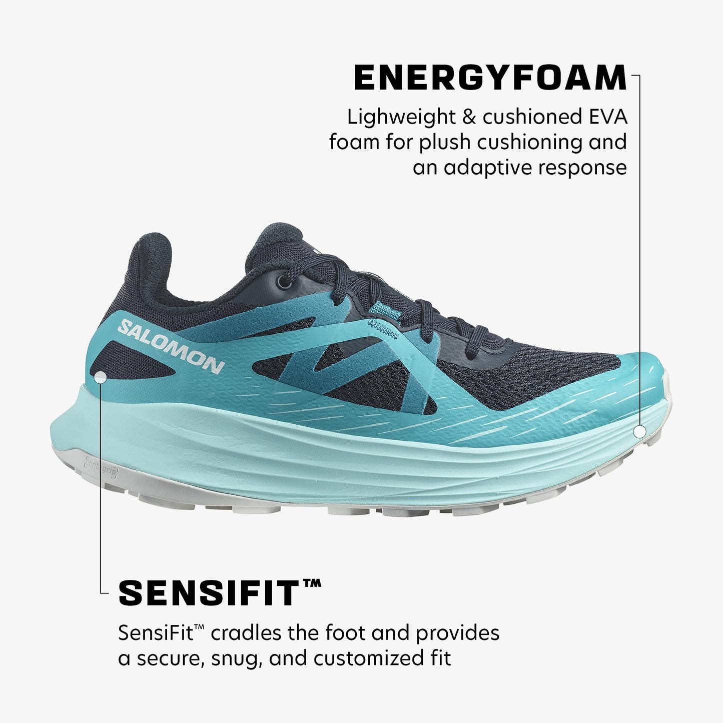 Salomon Womens Ultra Flow Black Tender, Versatile Hiking Shoes for Comfort, Perfect for Hiking Boots & Trail Running For Outdoors Adventures 4.5