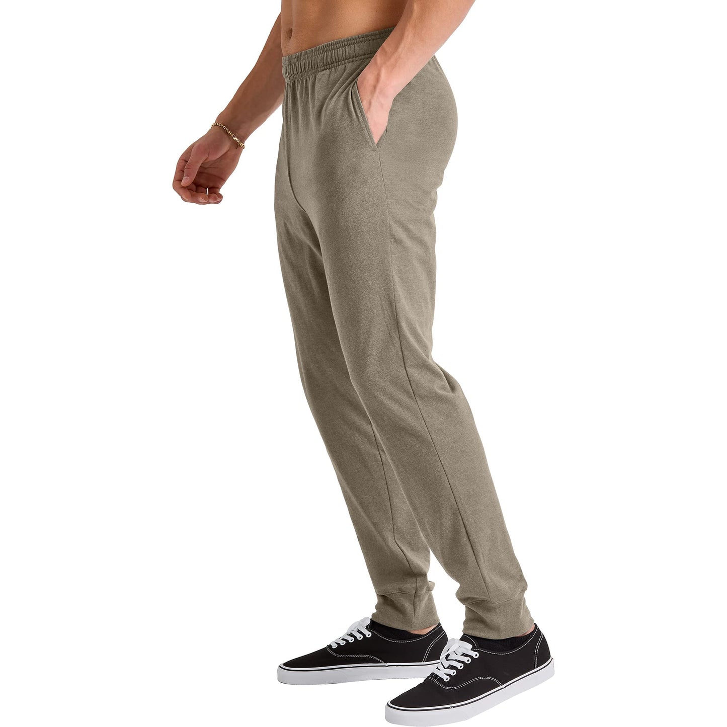 Hanes Originals Cotton Joggers, Jersey Sweatpants for Men with Pockets, 30" Inseam