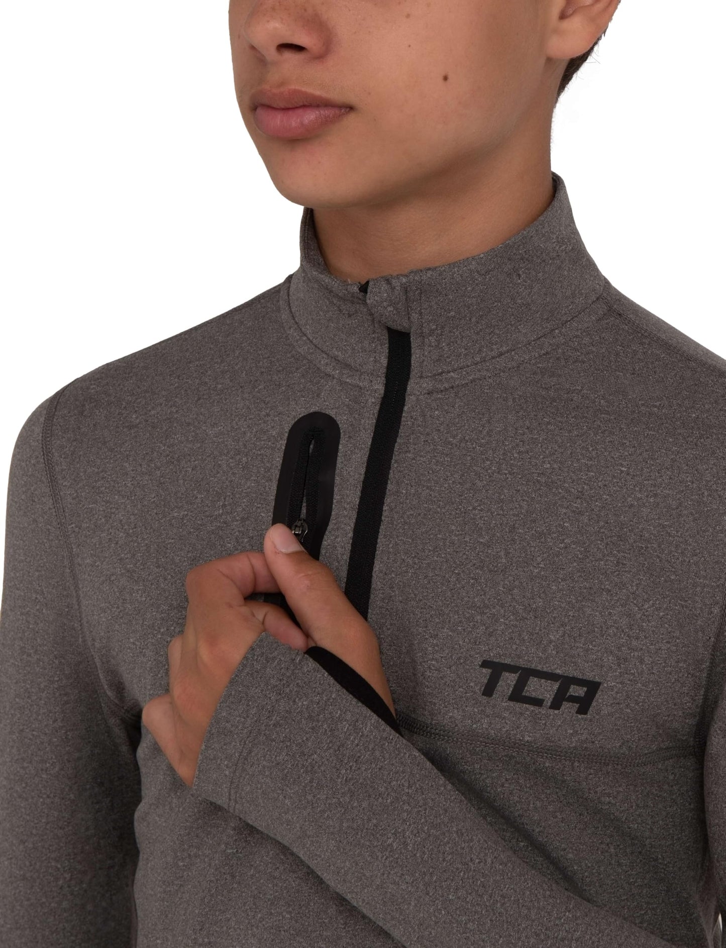 TCA Fusion Gym Tops for Boys Training Long Sleeve Running Top Boys Gym Clothes