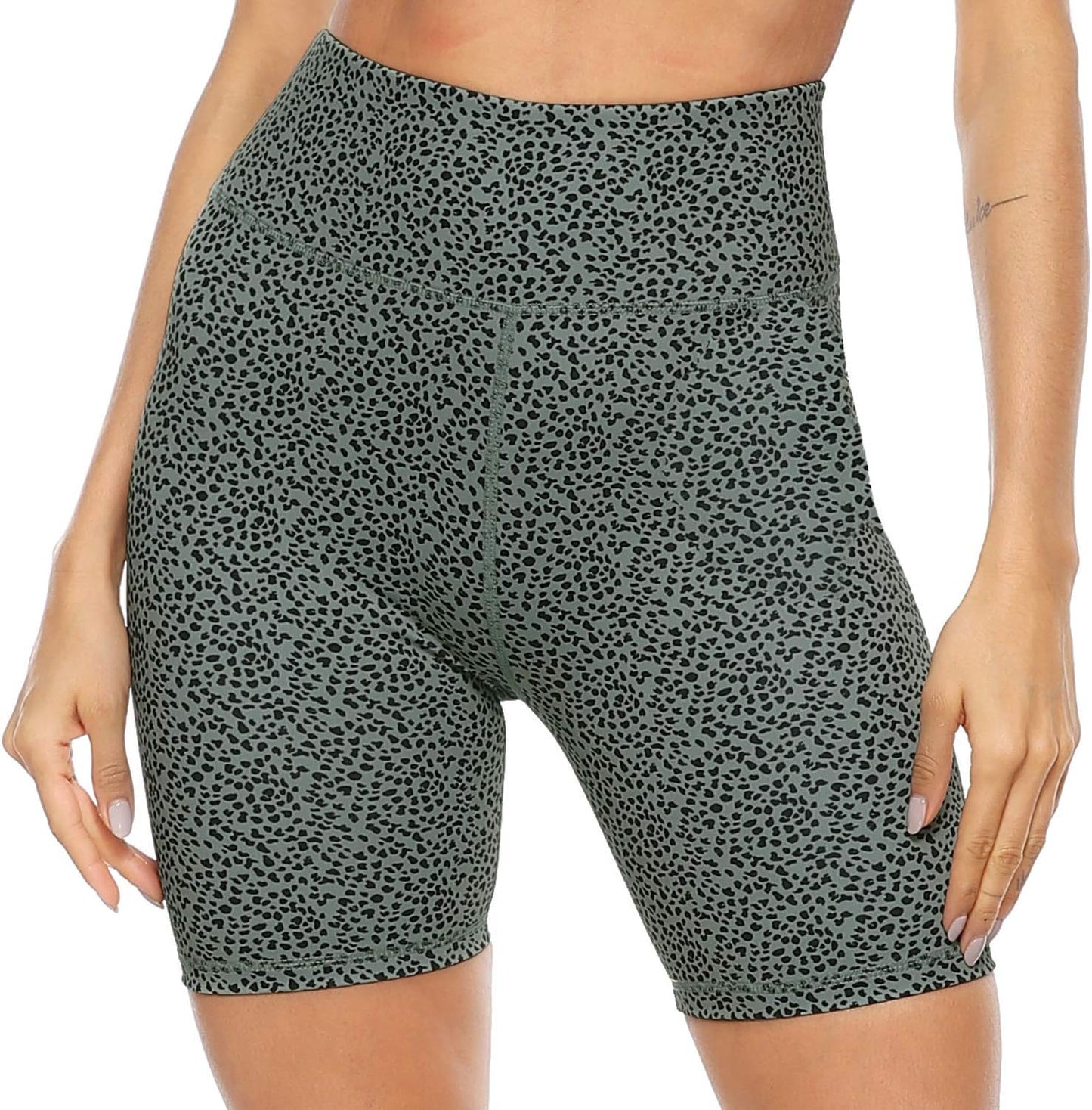 PERSIT High Waisted Women's Yoga Shorts with Pocket