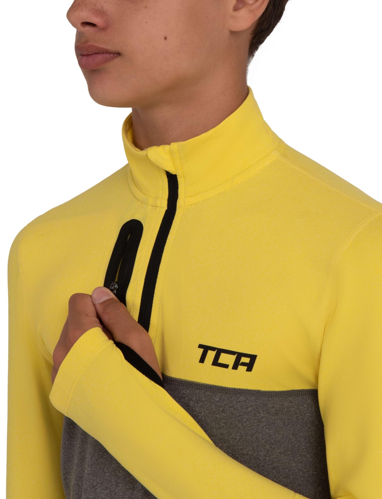 TCA Fusion Gym Tops for Boys Training Long Sleeve Running Top Boys Gym Clothes