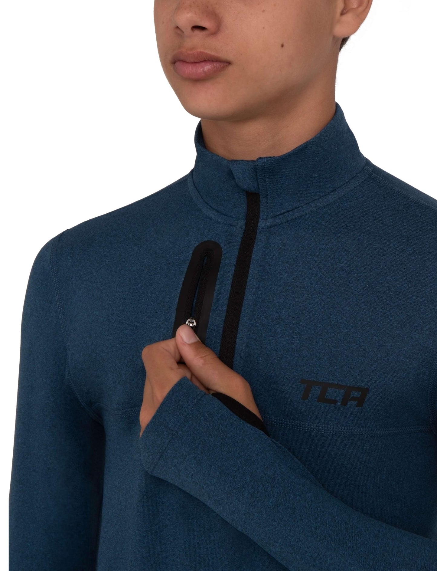 TCA Fusion Gym Tops for Boys Training Long Sleeve Running Top Boys Gym Clothes