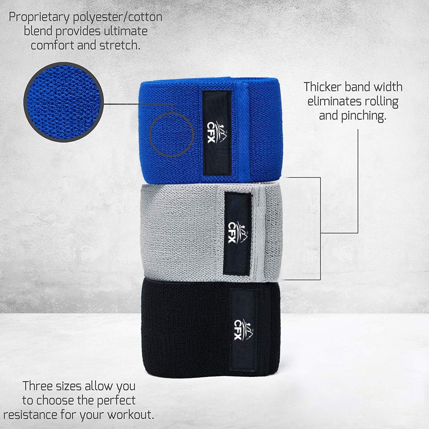 Resistance Bands Set, Exercise Bands with Non-Slip Design