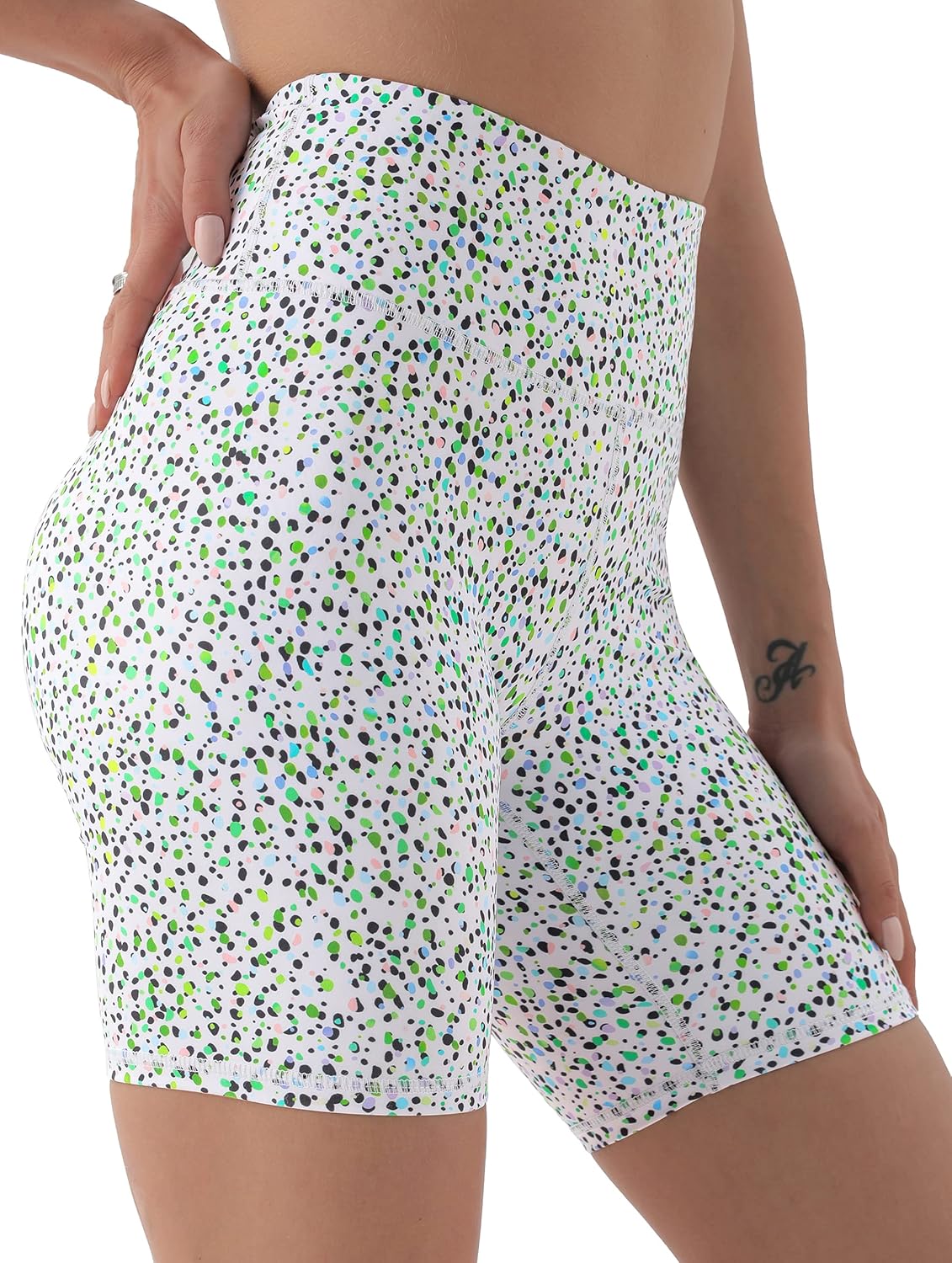PERSIT High Waisted Women's Yoga Shorts with Pocket