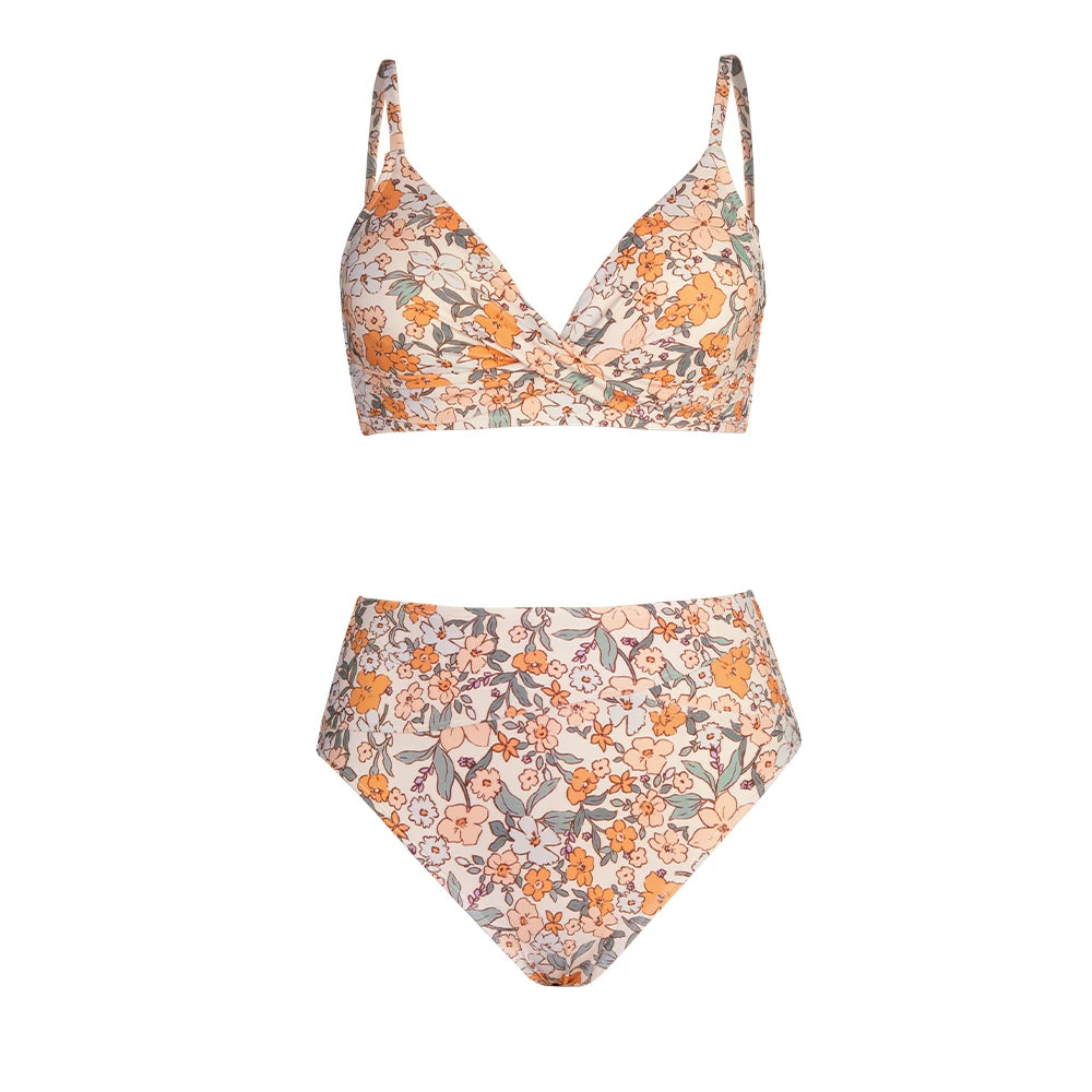 CUPSHE Twist Tank Top High Waist Bikini Sets Swimsuit For Women
