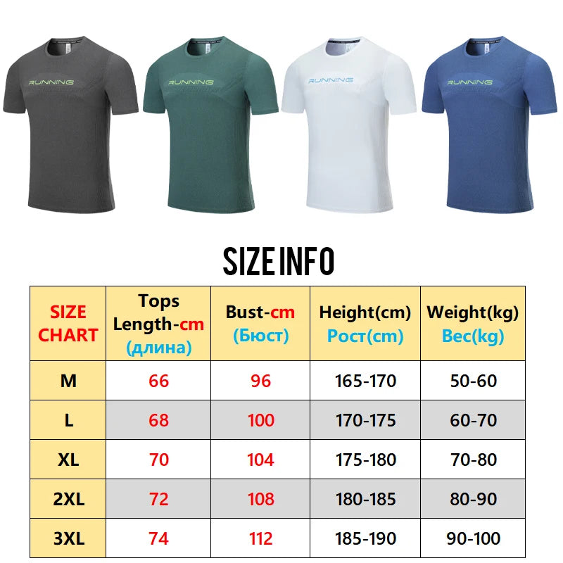 Men Casual T Shirt Quick Drying
