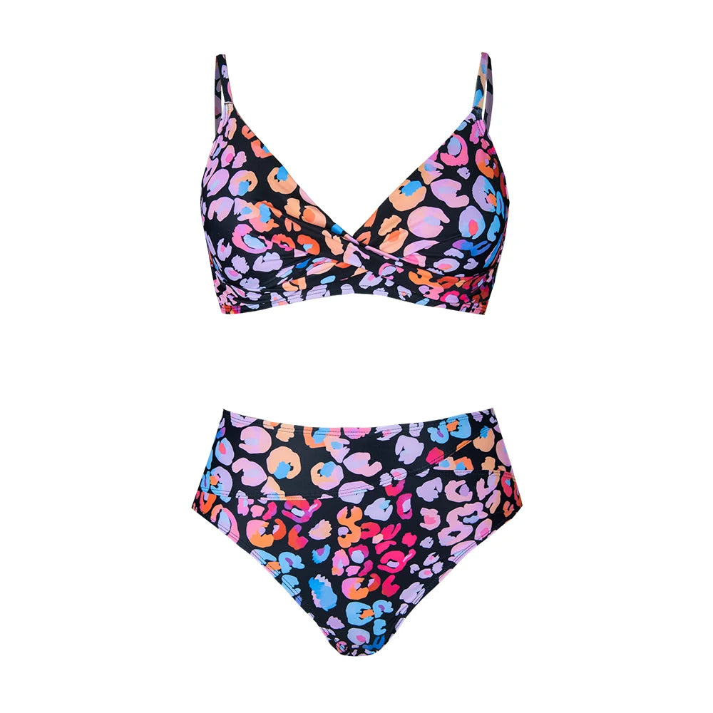 CUPSHE Twist Tank Top High Waist Bikini Sets Swimsuit For Women