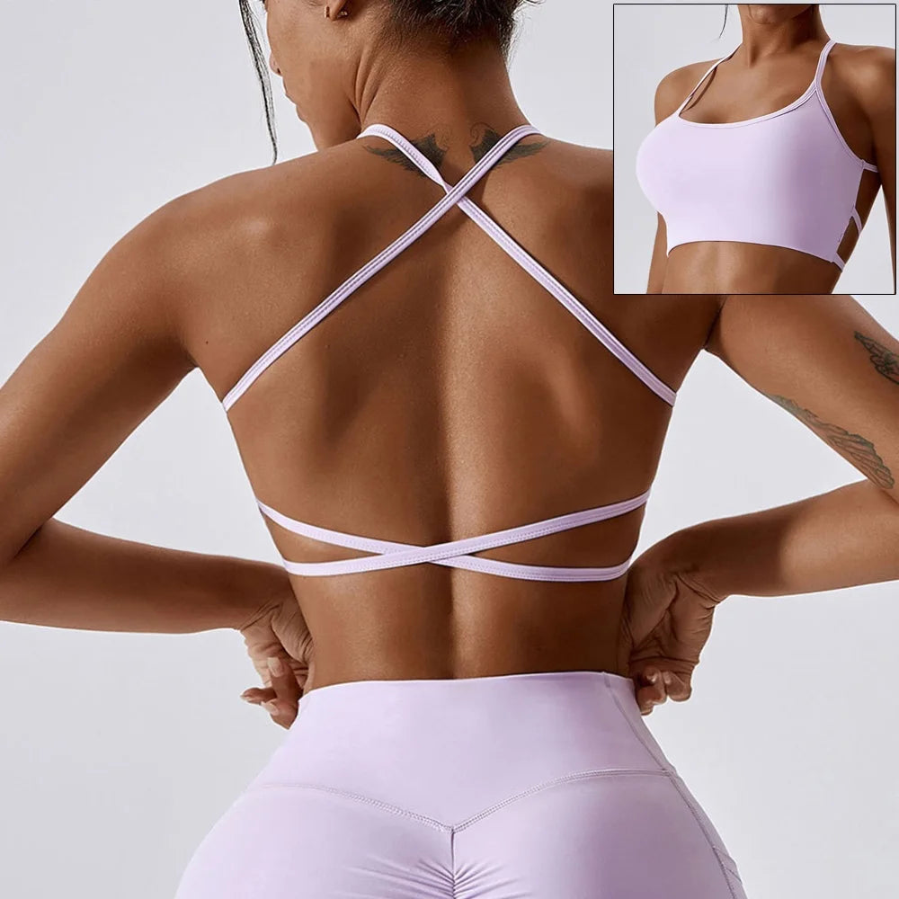 Girls Pink Sports Bra