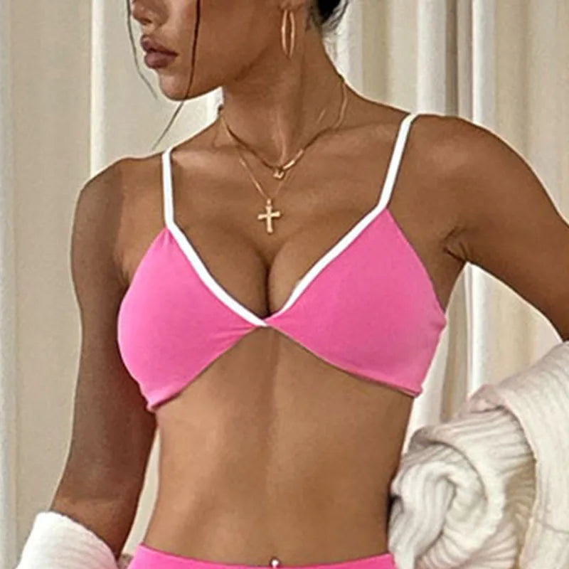 Girls Pink Sports Bra