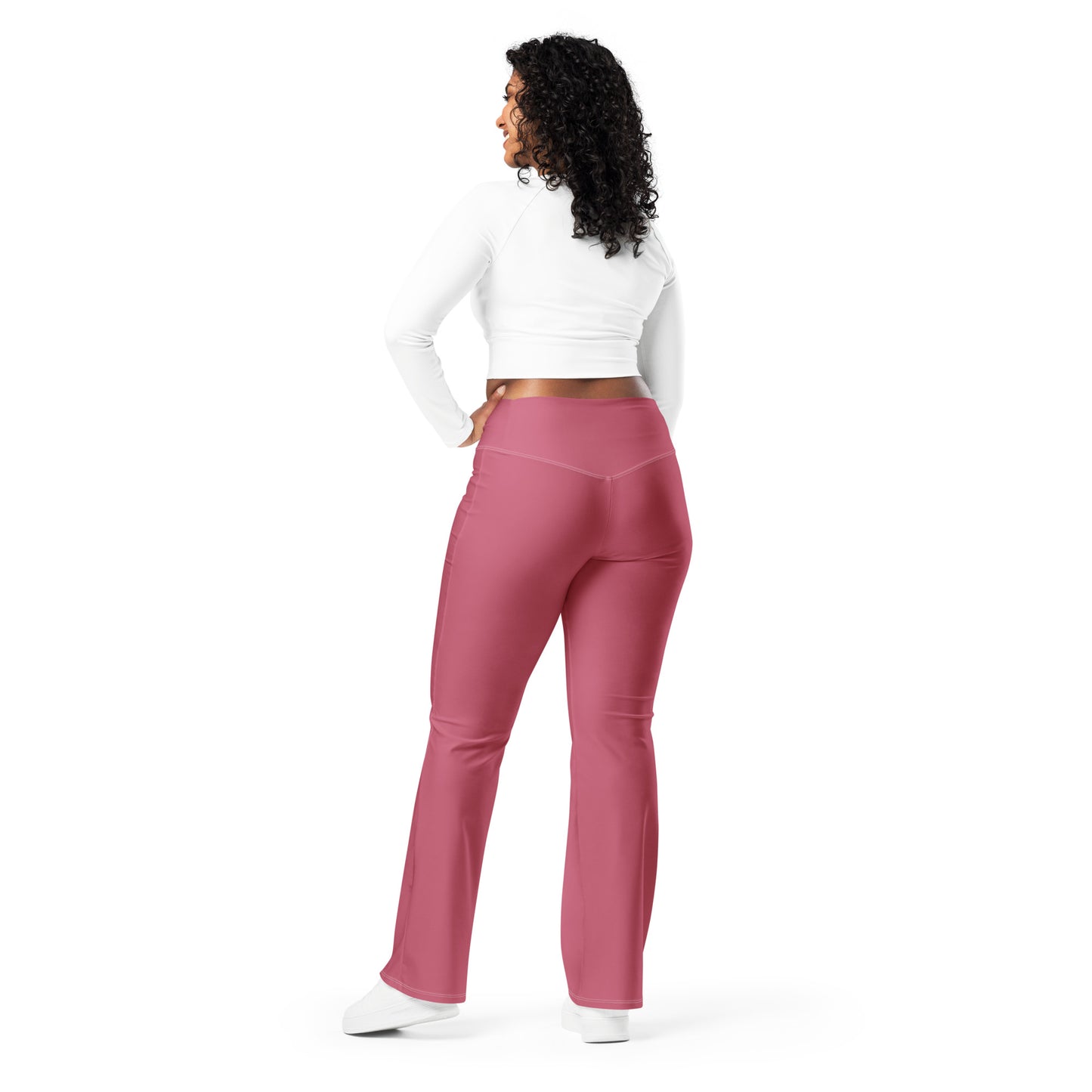 The Gymbum UK Hippie Pink QuickDry Flare leggings