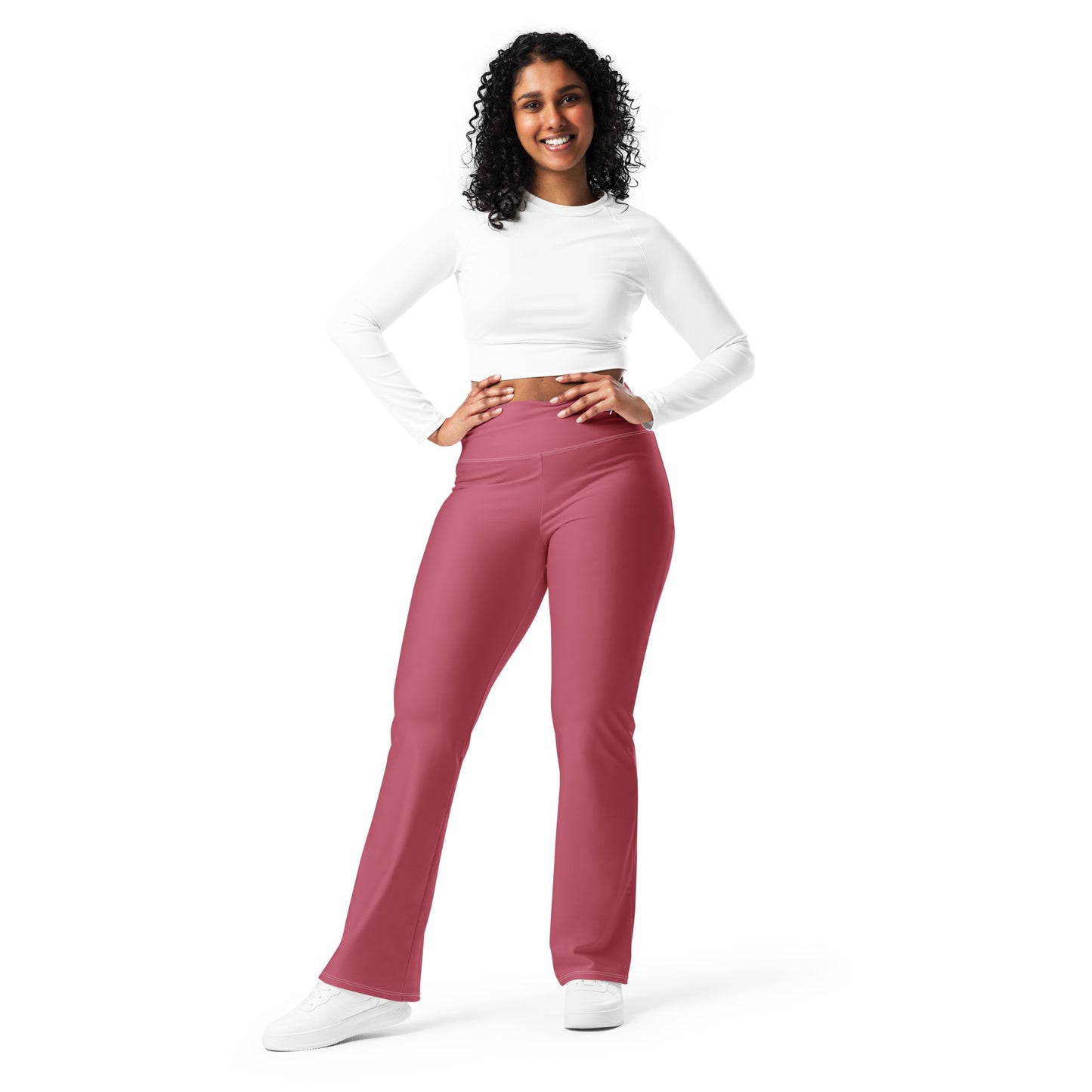 The Gymbum UK Hippie Pink QuickDry Flare leggings