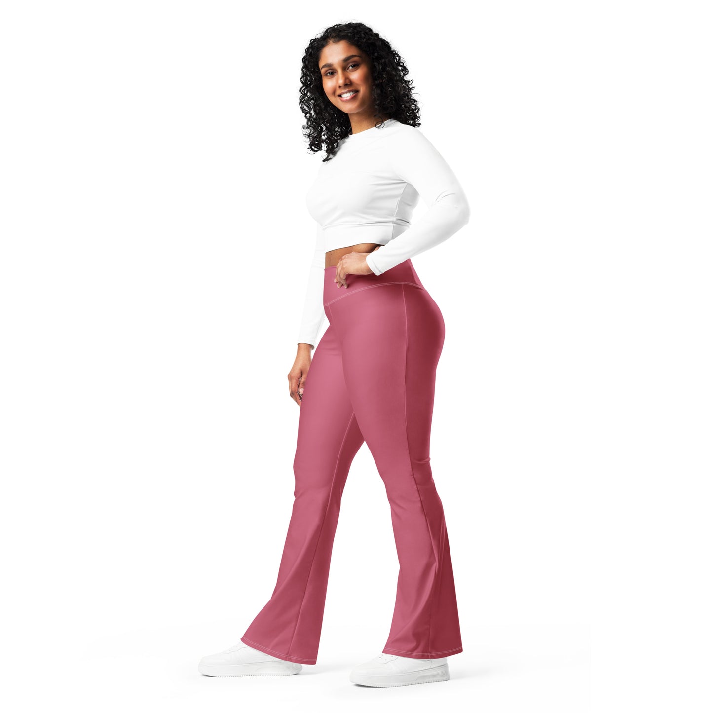 The Gymbum UK Hippie Pink QuickDry Flare leggings