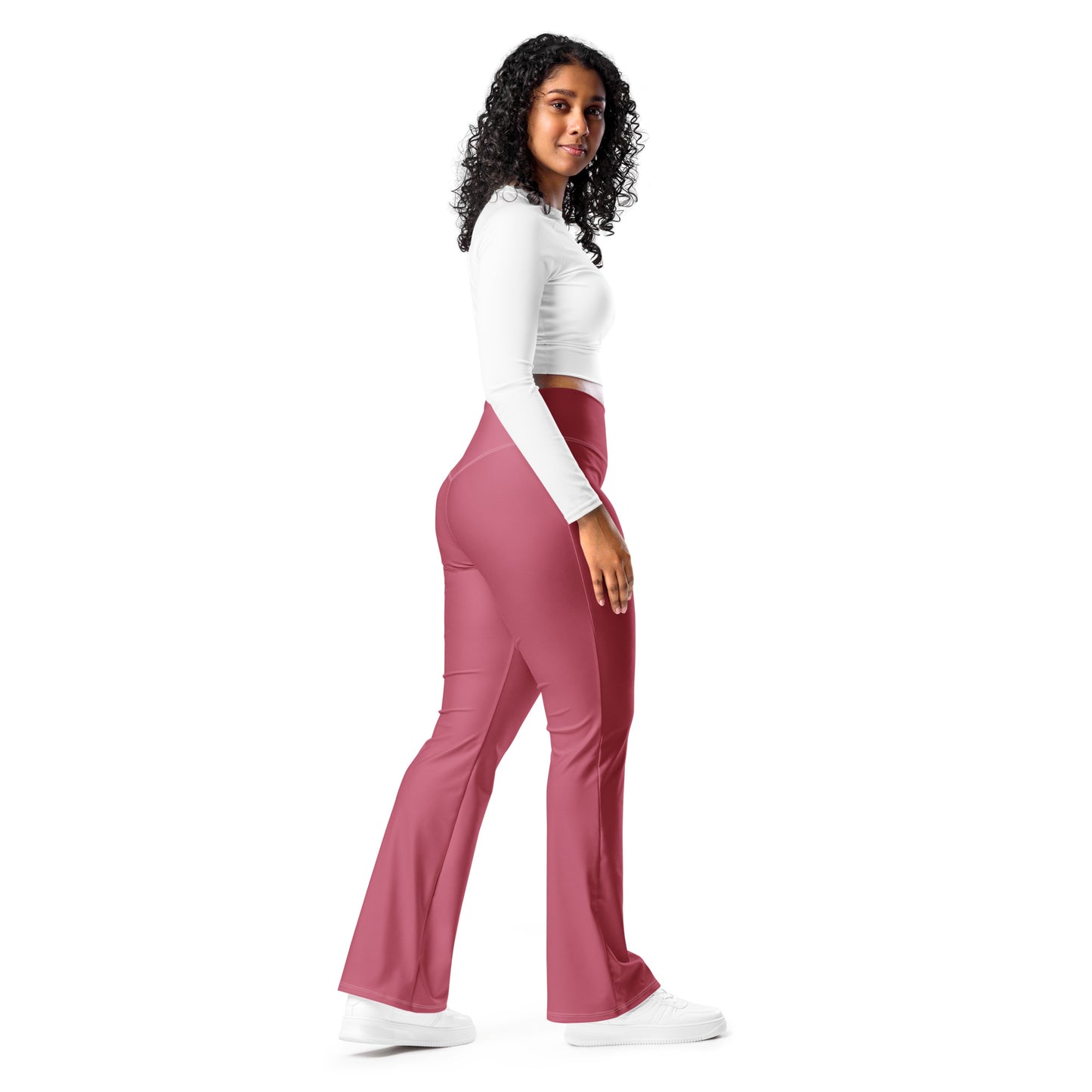 The Gymbum UK Hippie Pink QuickDry Flare leggings