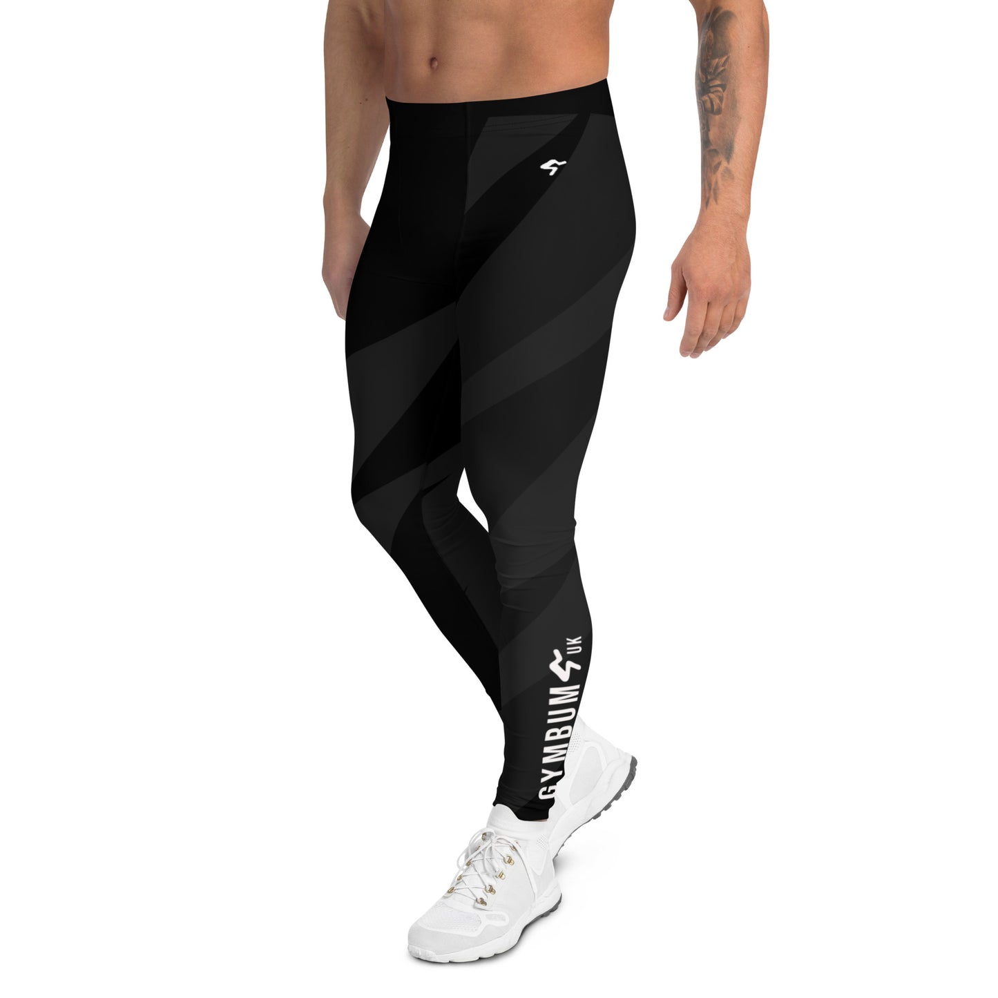 Gymbum UK Men's BlackSlash Leggings - Ultimate Comfort and Performance