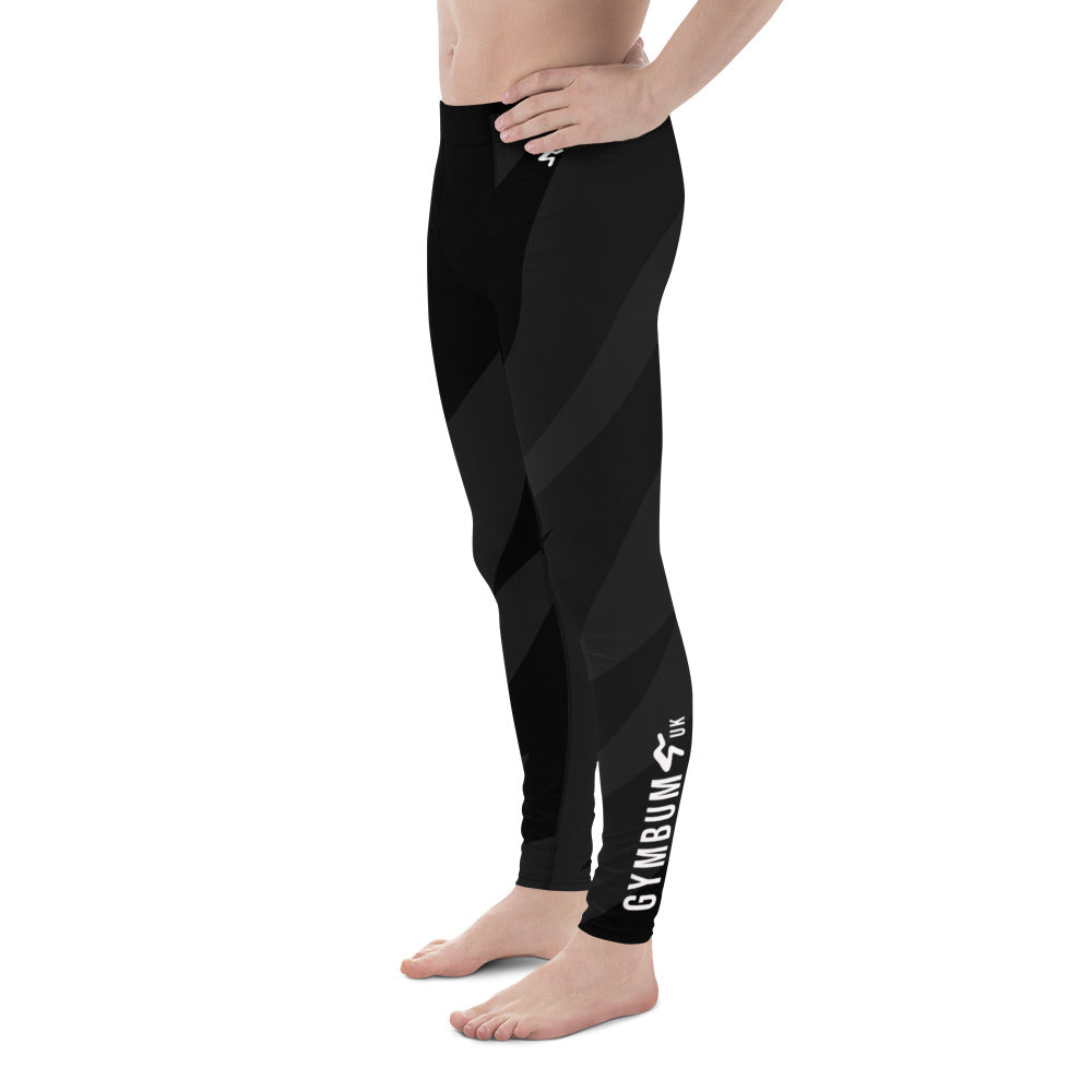 Gymbum UK Men's BlackSlash Leggings - Ultimate Comfort and Performance