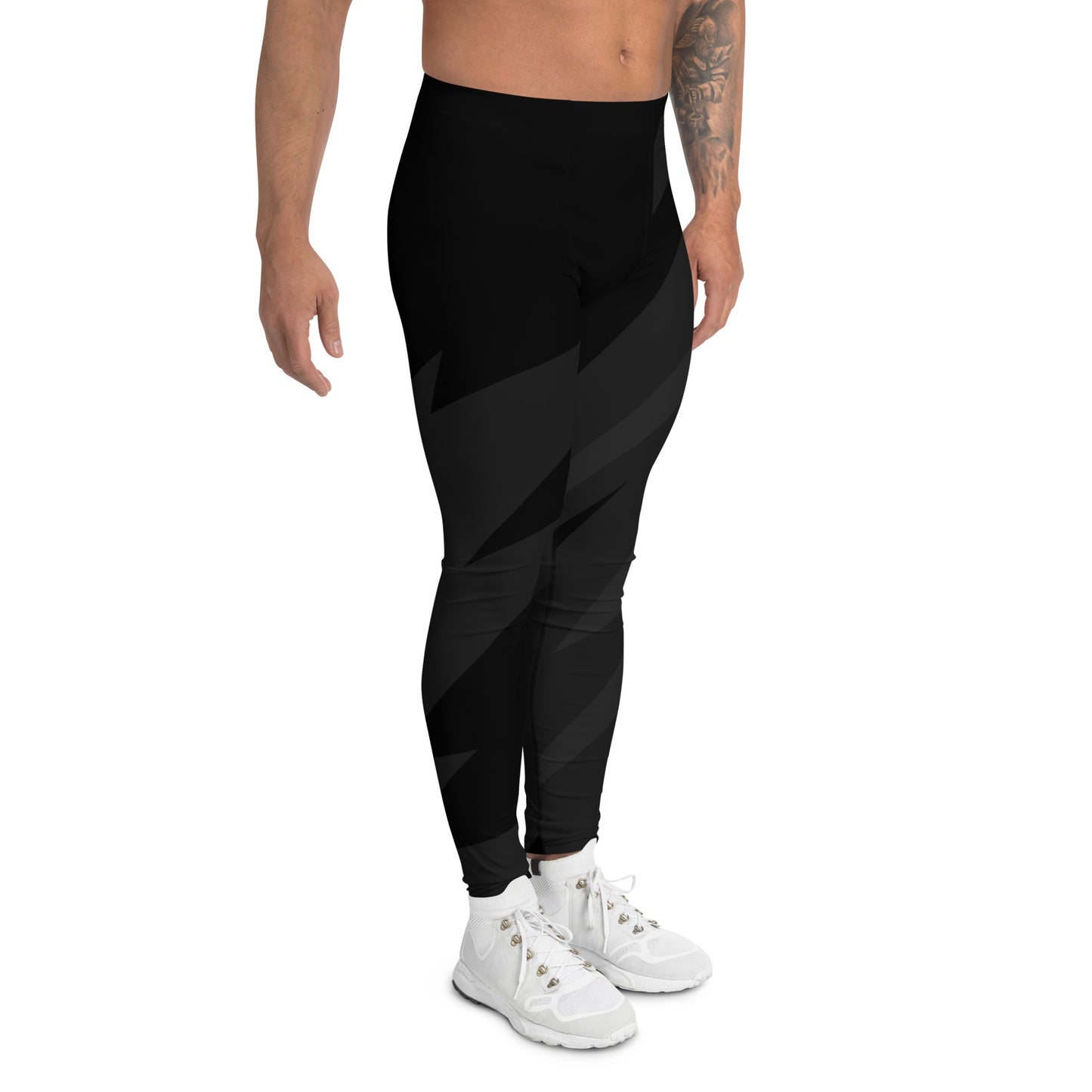 Gymbum UK Men's BlackSlash Leggings - Ultimate Comfort and Performance