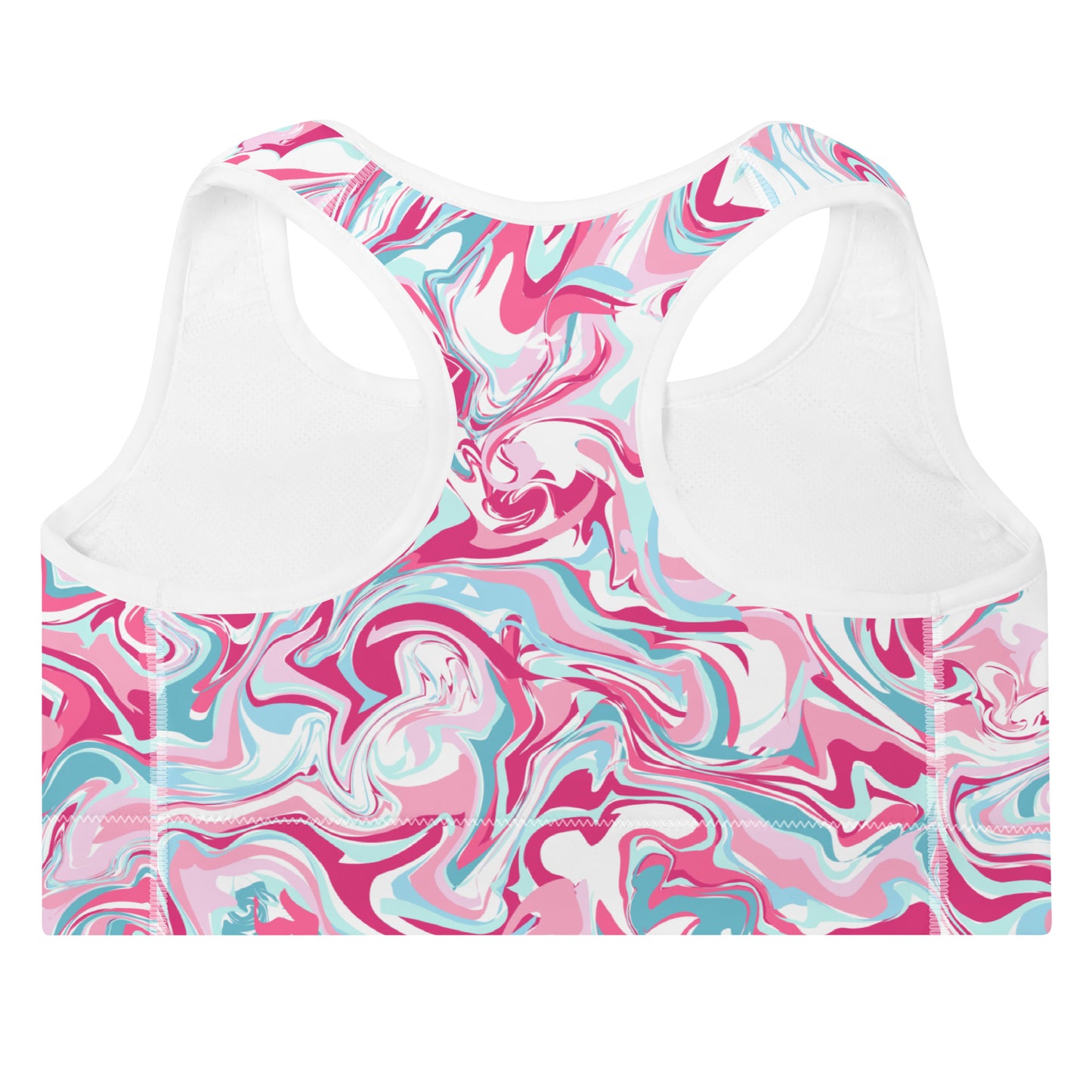 GymbumUK Paint Spill QuickDry Padded Performance Sports Bra