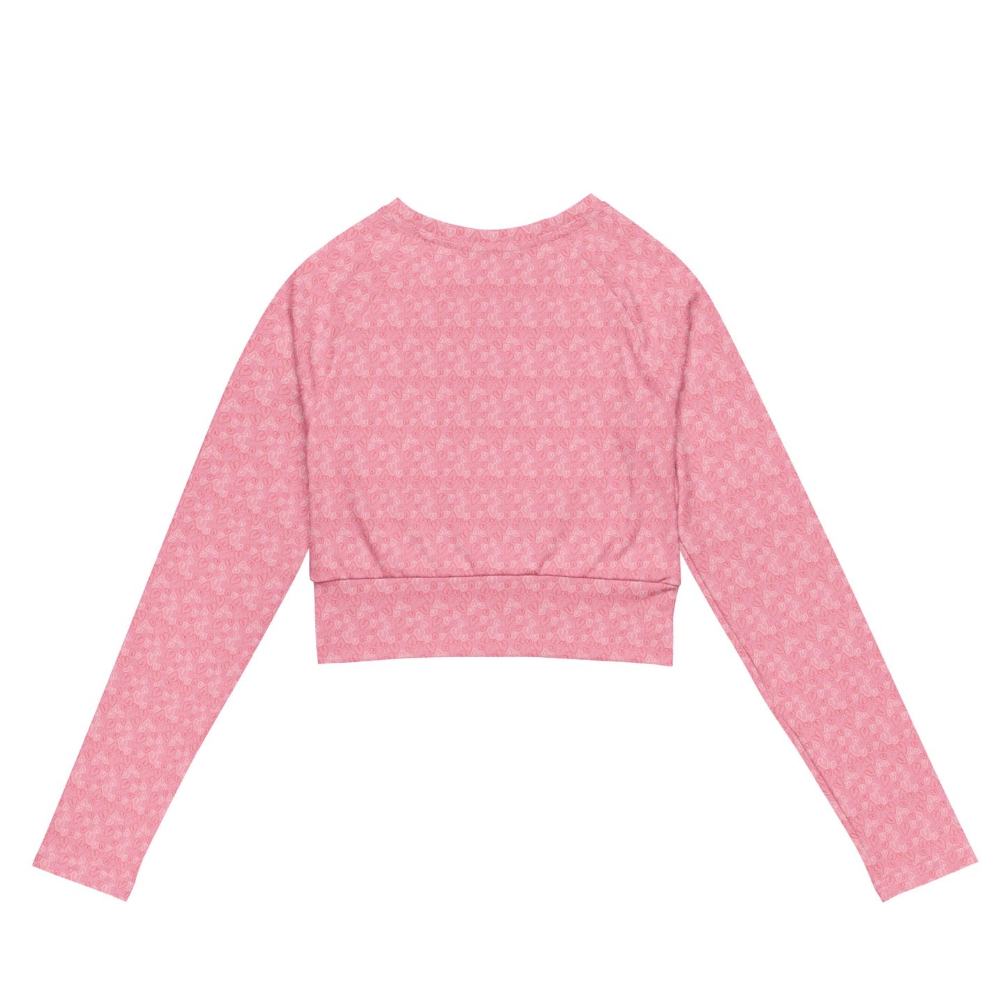 The Gymbum UK Heart long-sleeve crop top