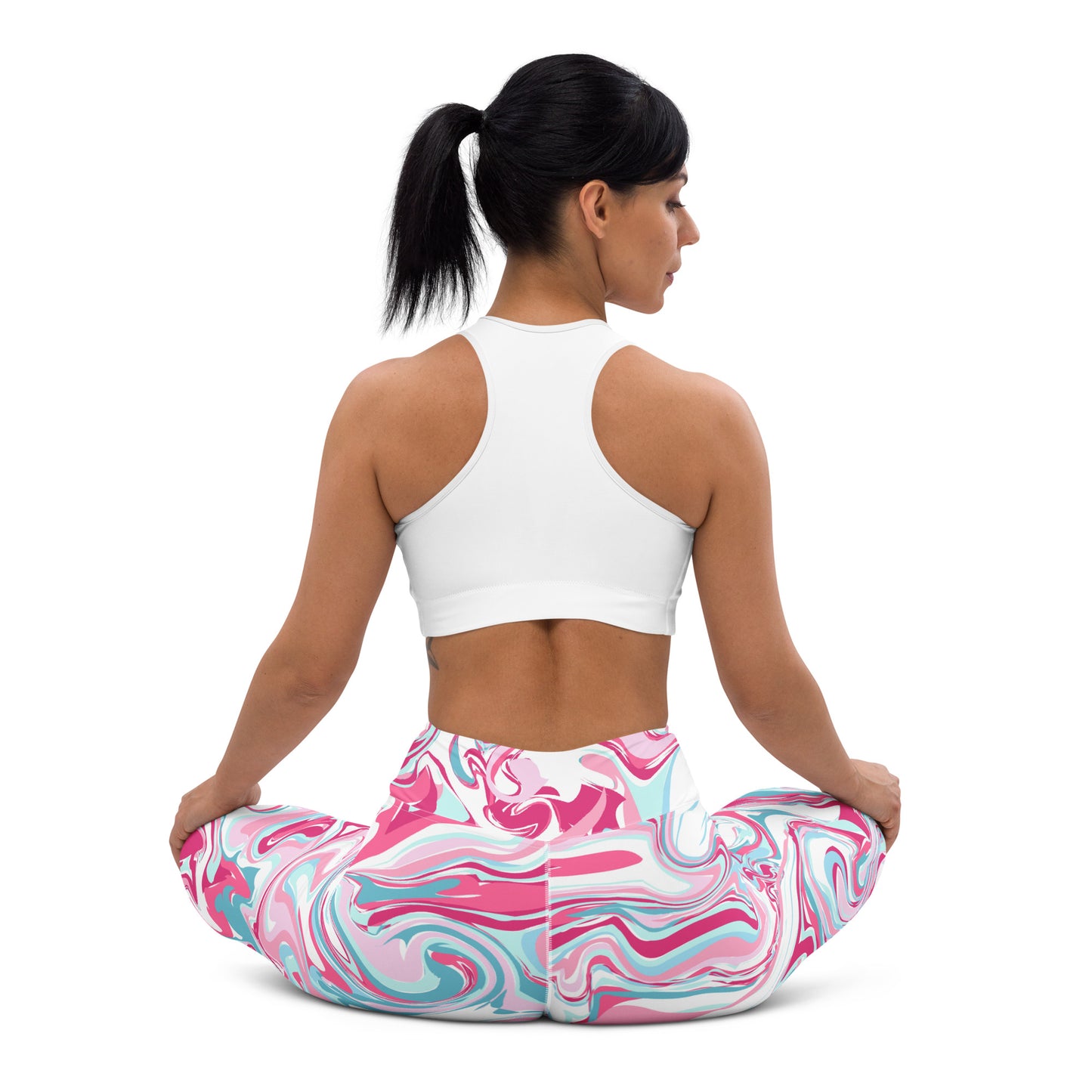 The GymbumUK Paint Spill Performance Yoga Leggings