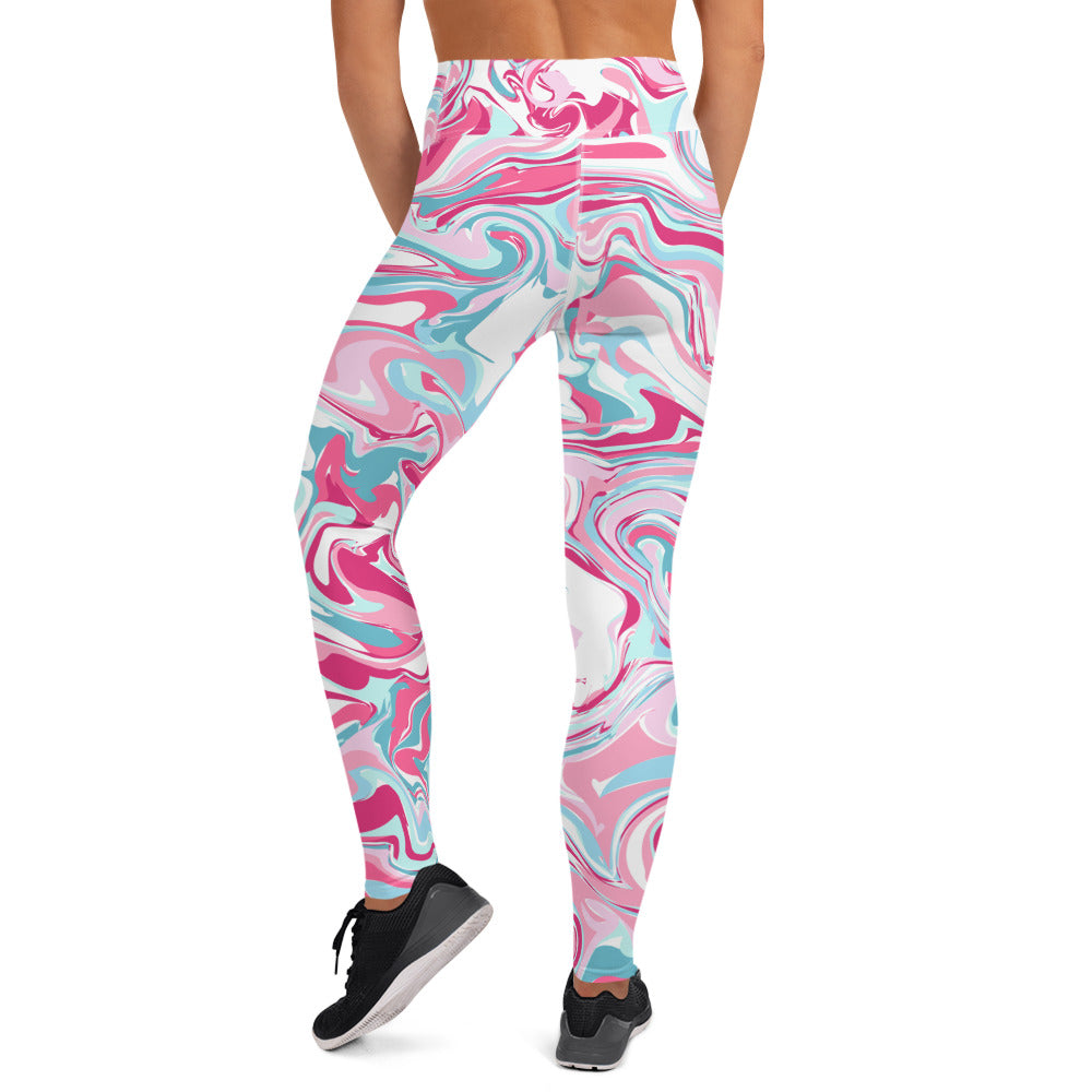 The GymbumUK Paint Spill Performance Yoga Leggings