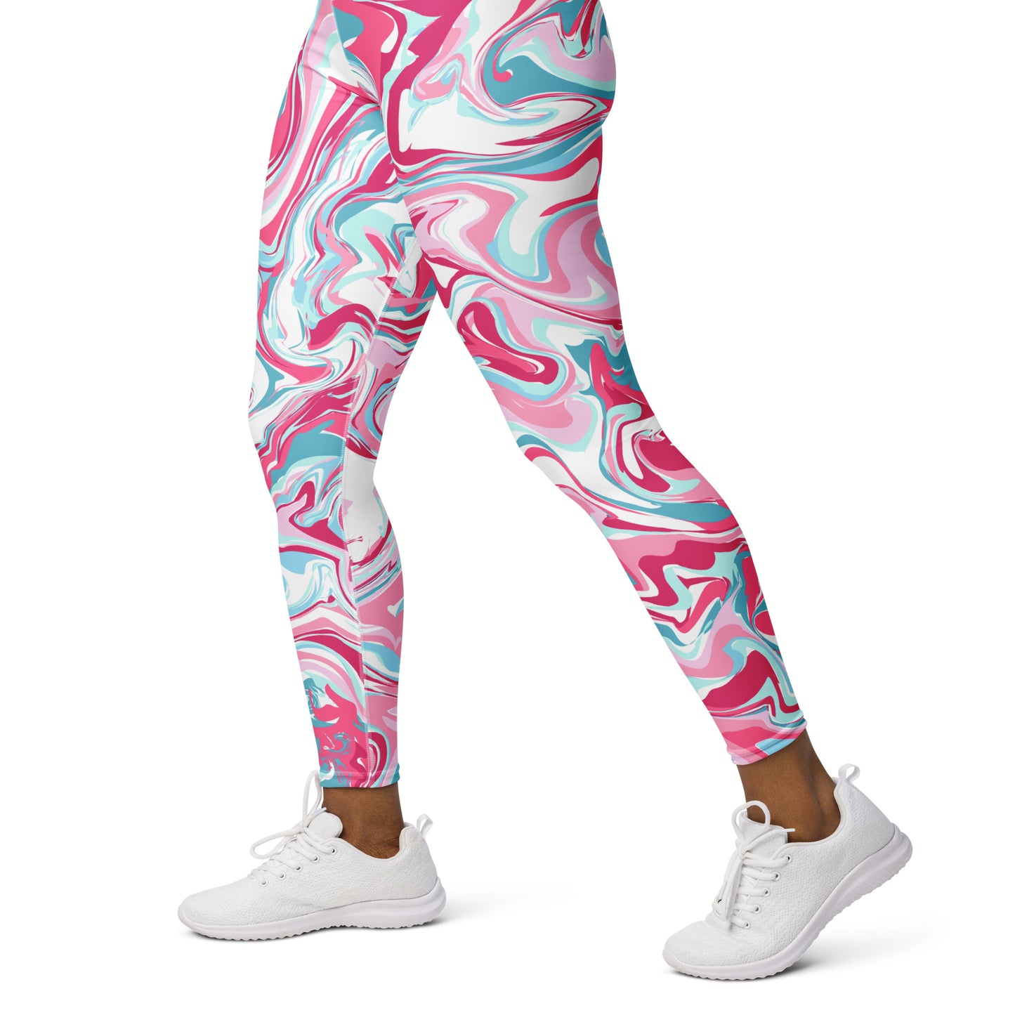 The GymbumUK Paint Spill Performance Yoga Leggings