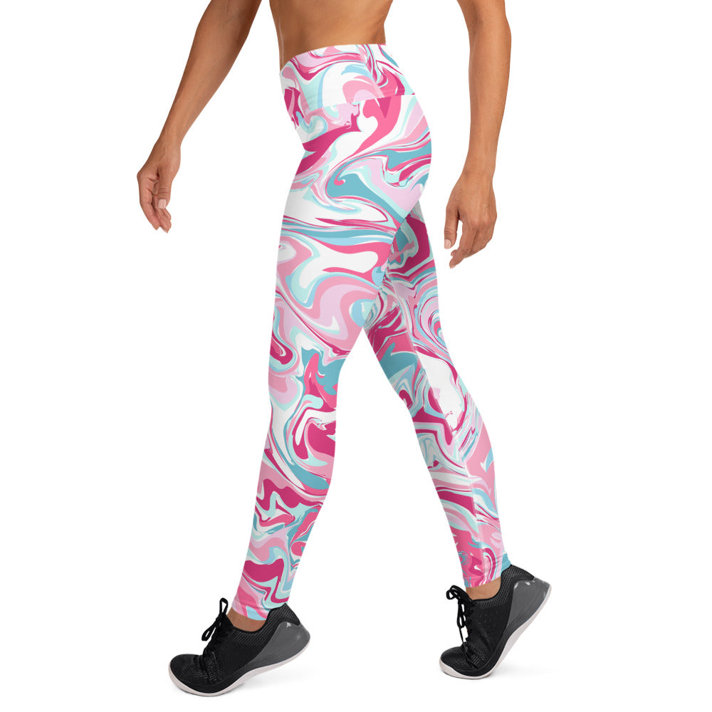 The GymbumUK Paint Spill Performance Yoga Leggings