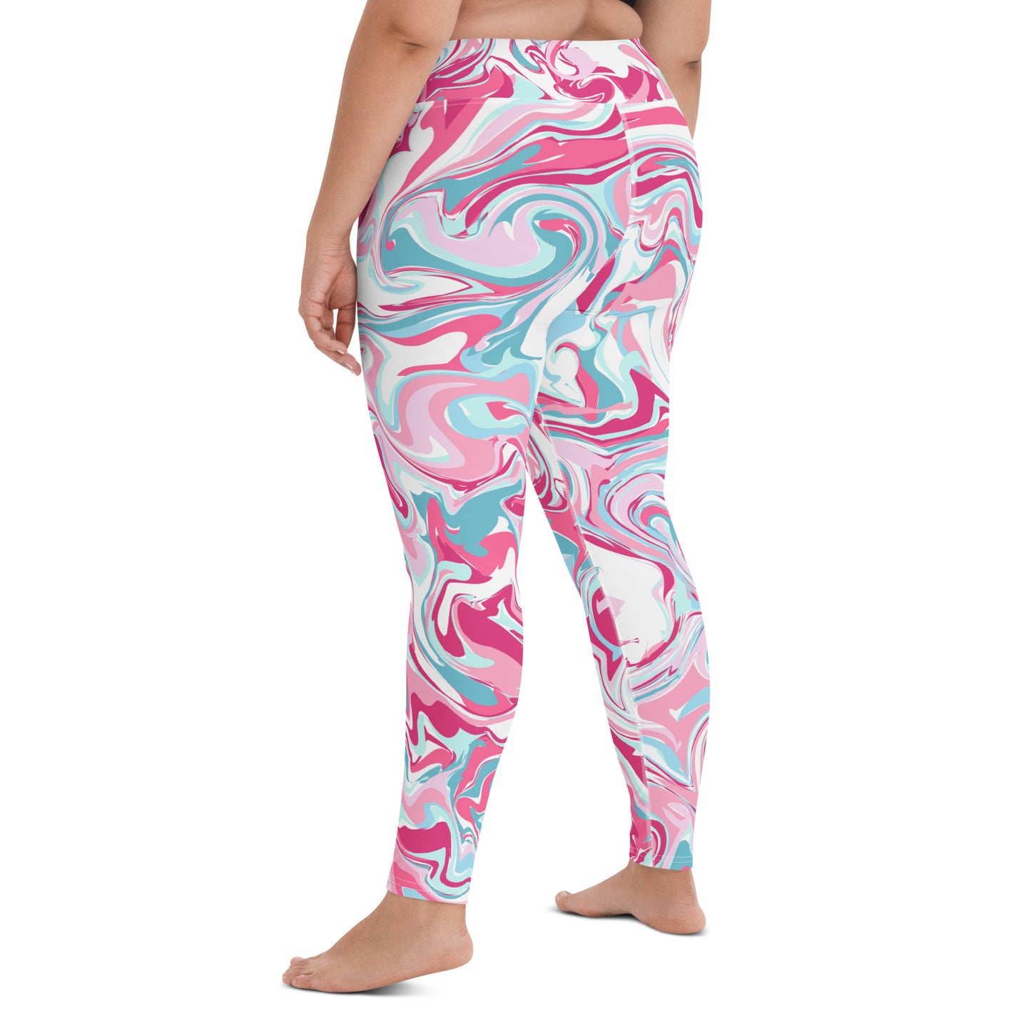 The GymbumUK Paint Spill Performance Yoga Leggings