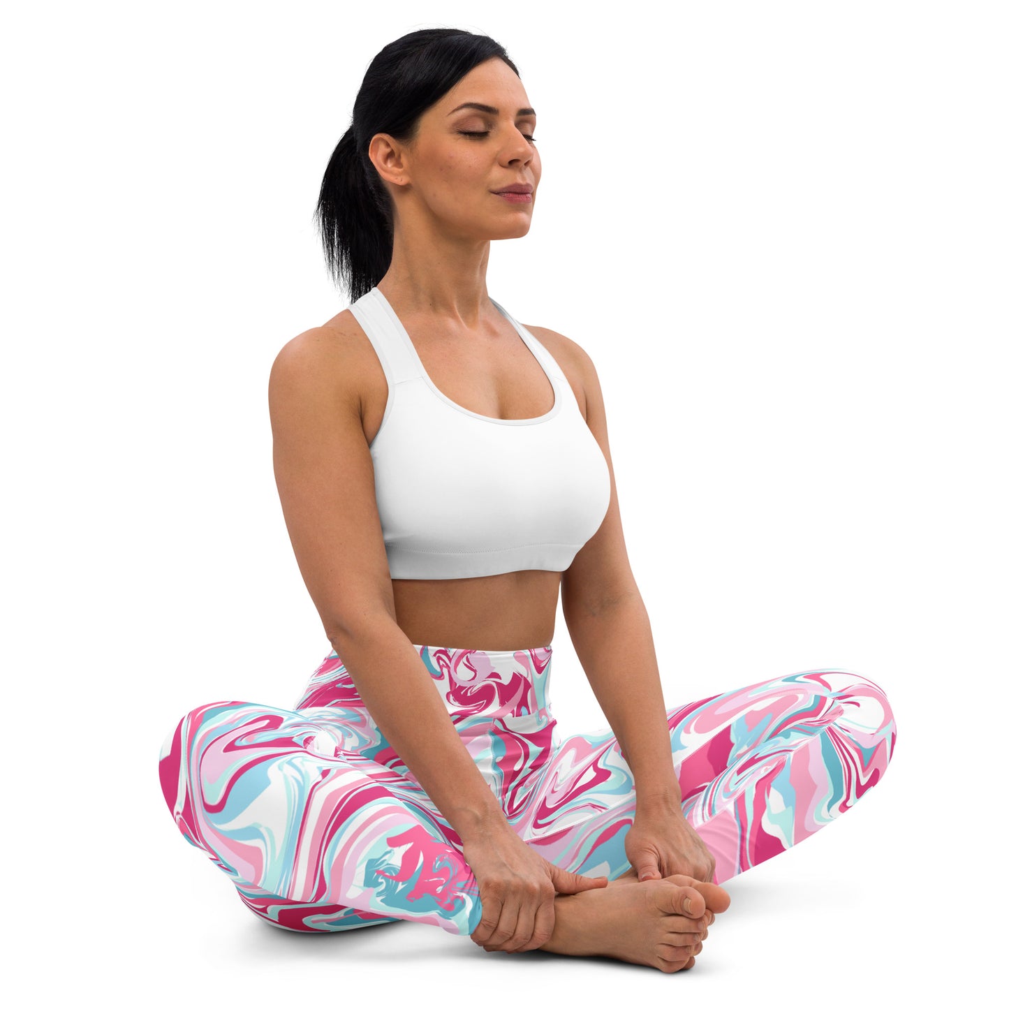 The GymbumUK Paint Spill Performance Yoga Leggings