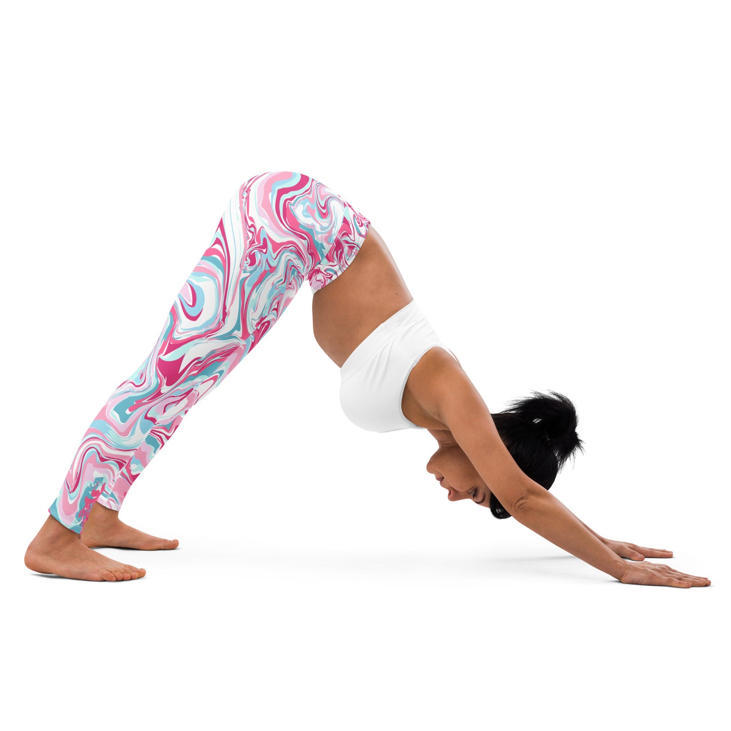 The GymbumUK Paint Spill Performance Yoga Leggings