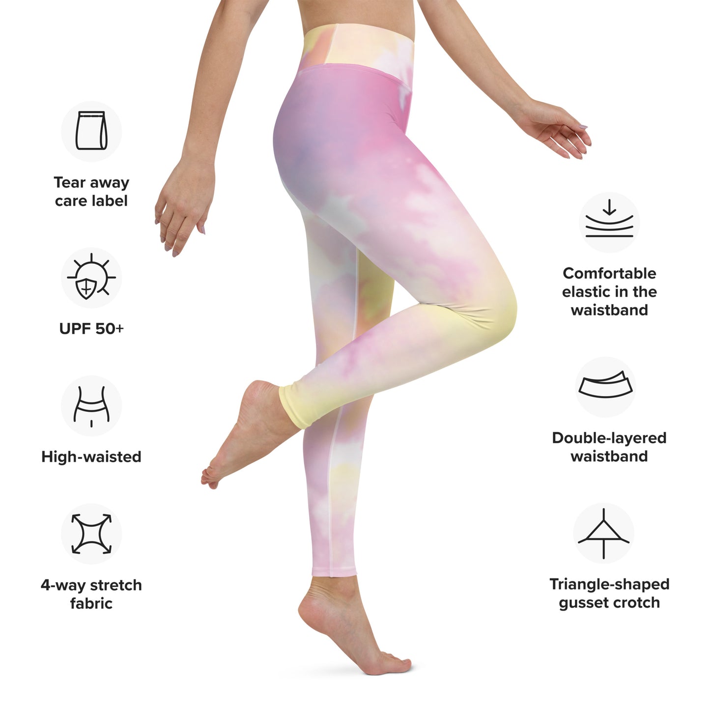 The Gymbum UK QuickDry Tie Dye Yoga Leggings