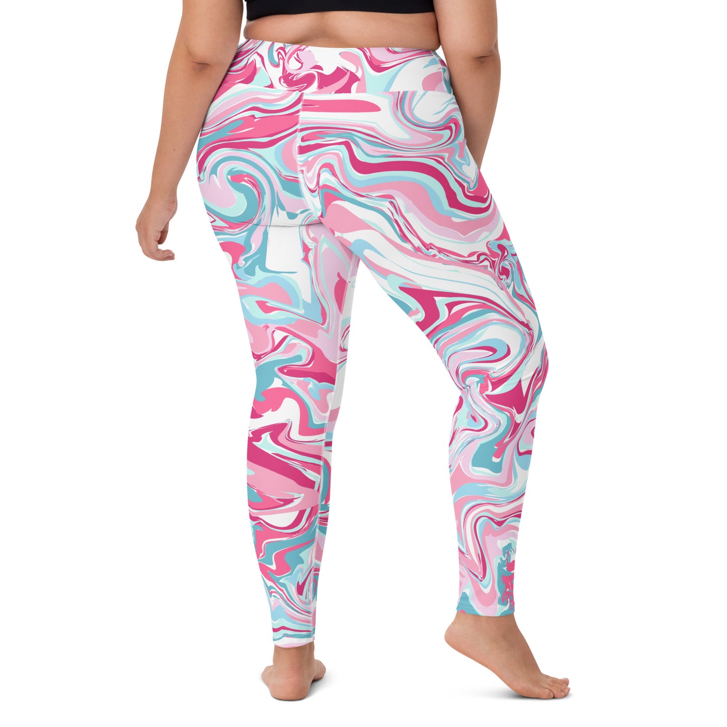 The GymbumUK Paint Spill Performance Yoga Leggings