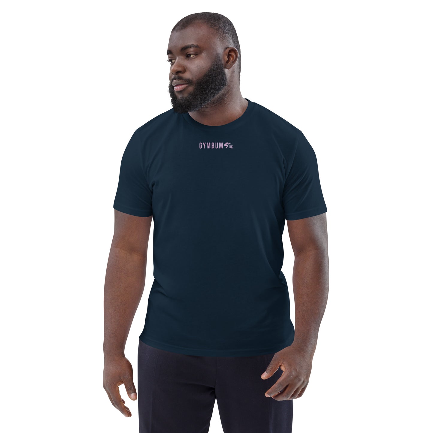 The GymbumUK Lilac Long Logo Organic Cotton T-shirt