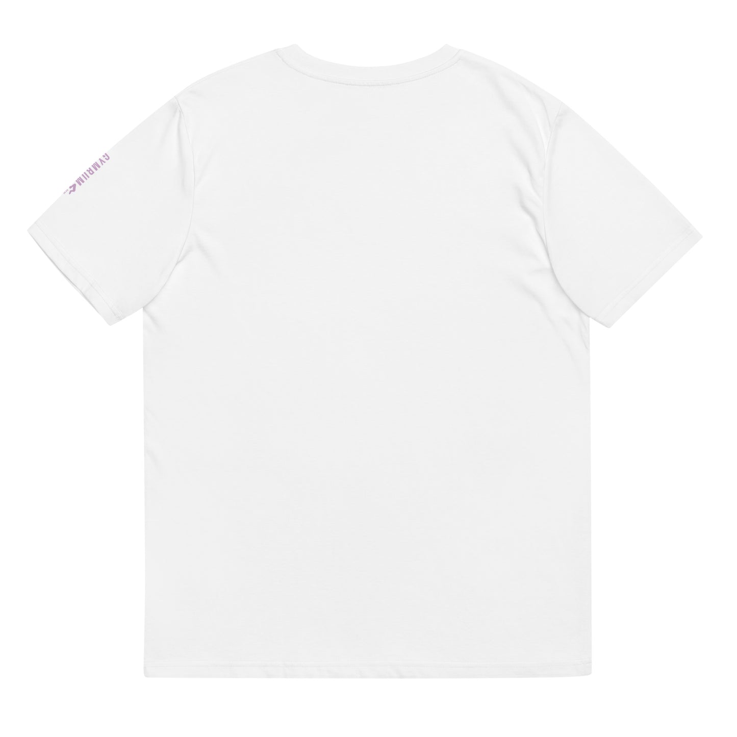 The GymbumUK Lilac Long Logo Organic Cotton T-shirt