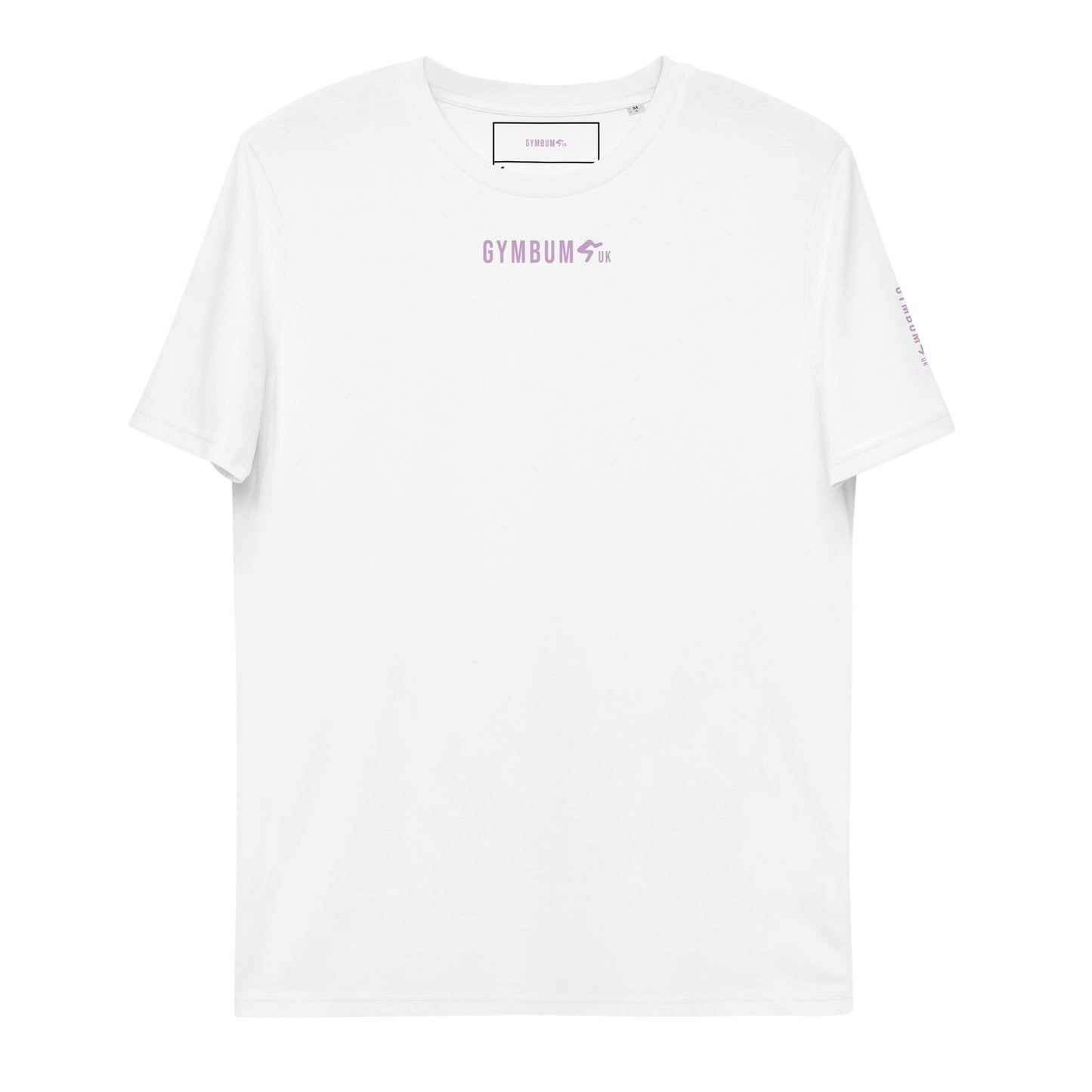 The GymbumUK Lilac Long Logo Organic Cotton T-shirt